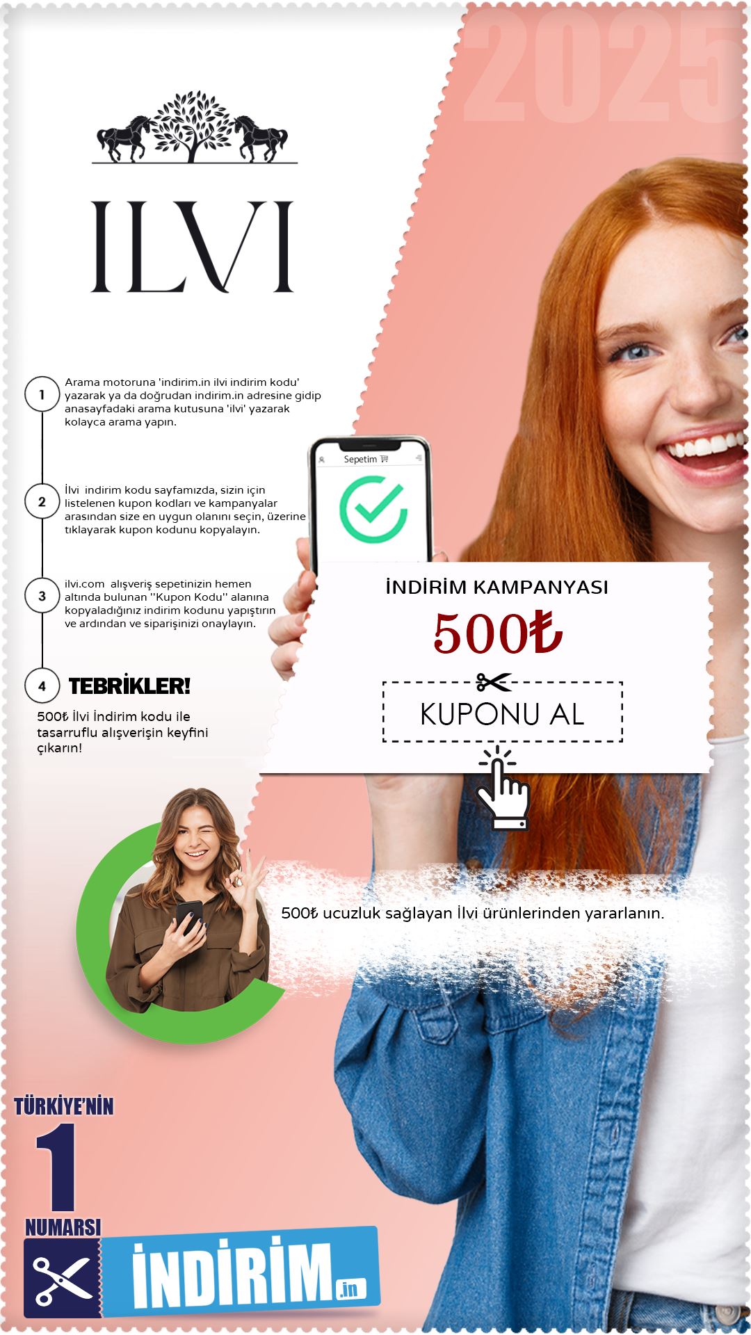 İlvi 500₺ İndirim Kampanyası