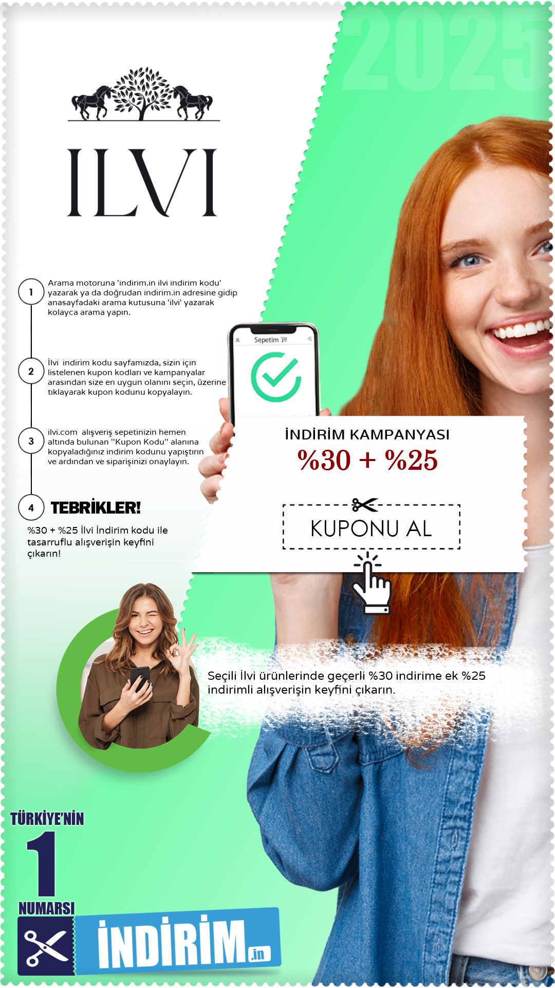 İlvi %30 + %25 İndirim Kampanyası