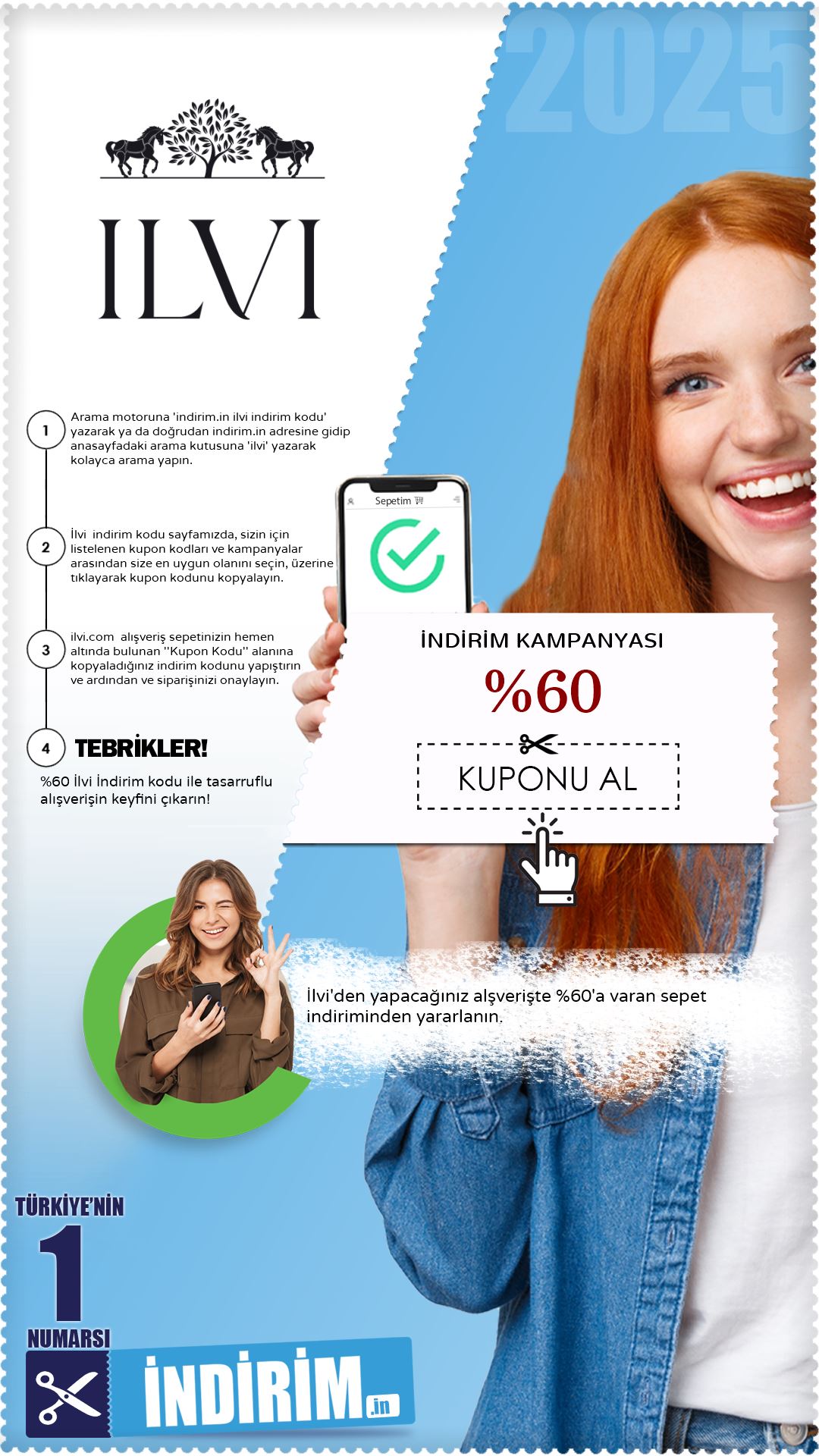 İlvi %60 Sepet İndirimi İmkanı