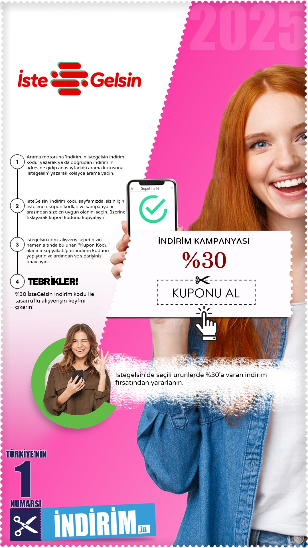 İstegelsin %30'A Varan İndirim Kampanyası