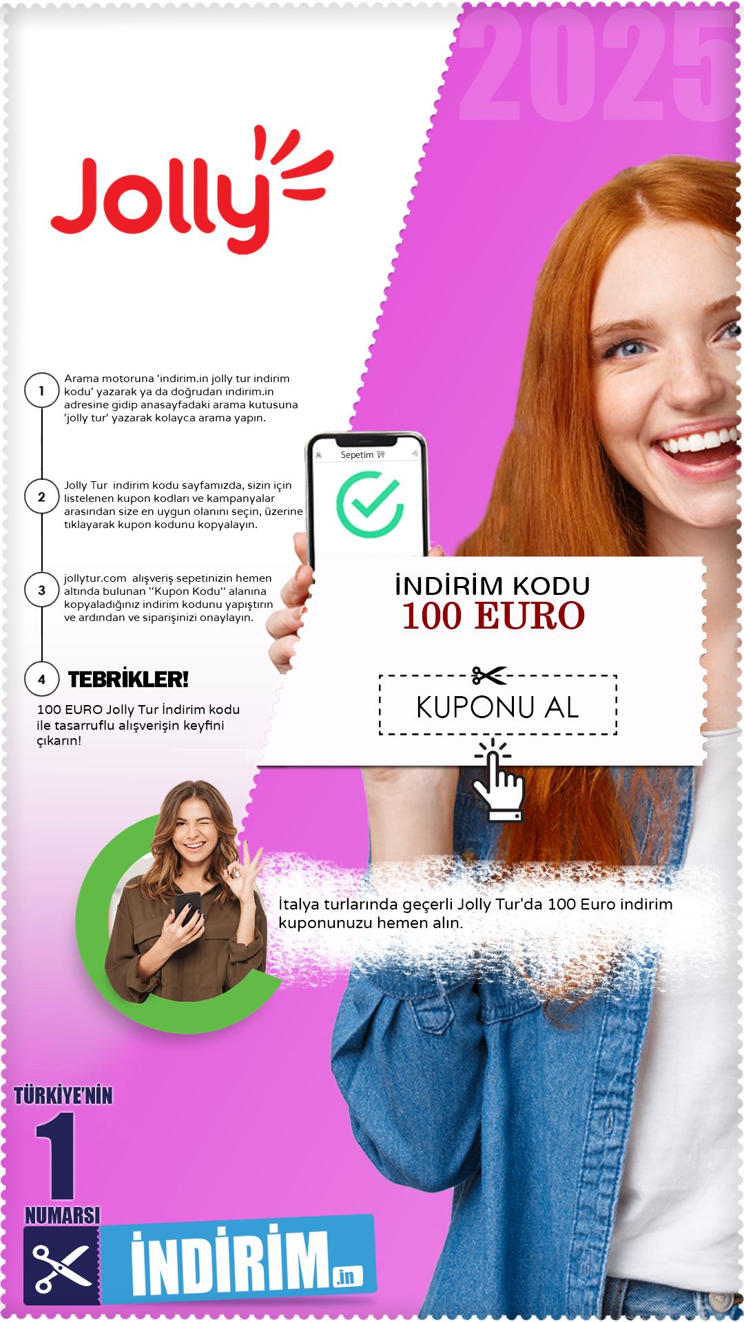 Jolly Tur 100 Euro İndirim Kuponu