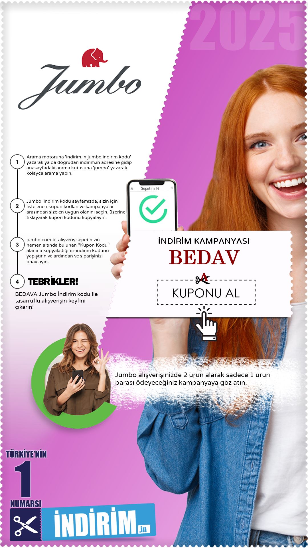 Jumbo 1 Alana 1 Hediye Kampanyası