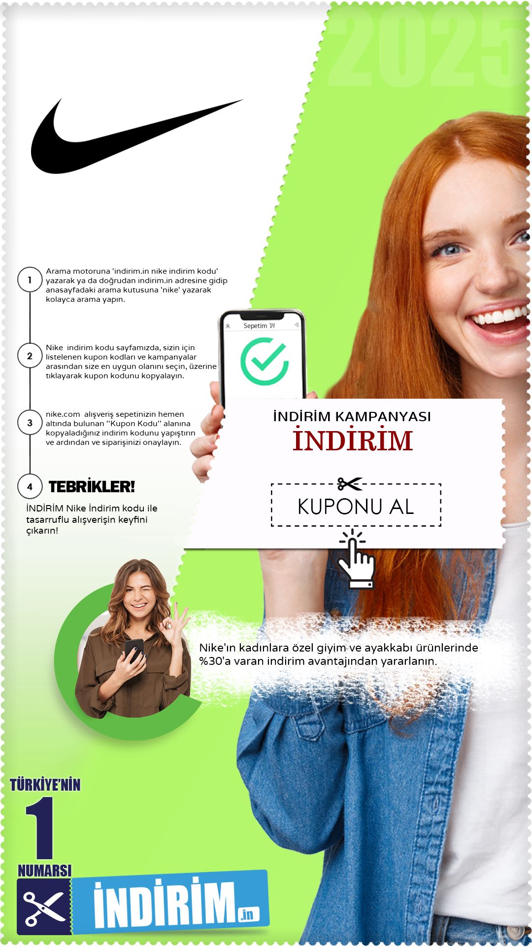 Kadınlara Özel %30 Nike İndirimi