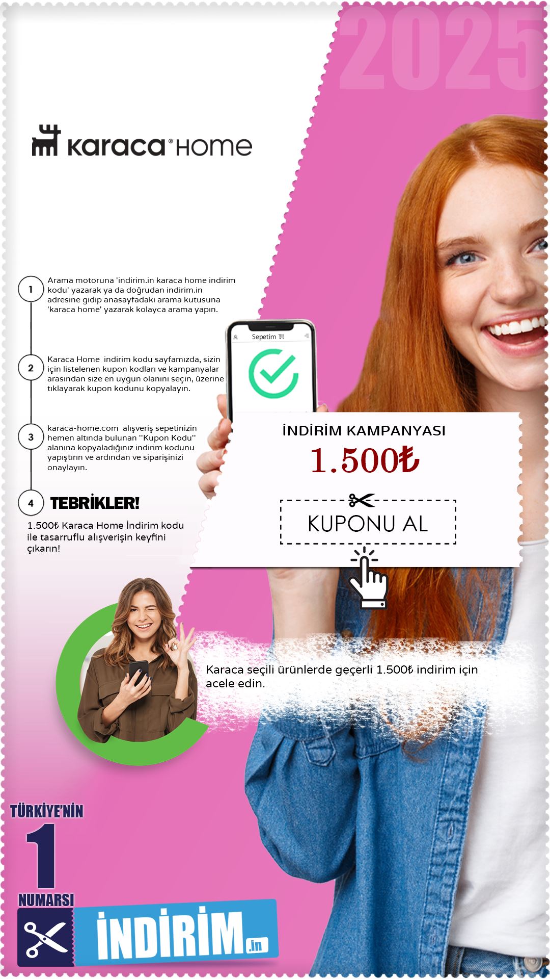 Karaca 1.500₺ İndirim Kampanyası