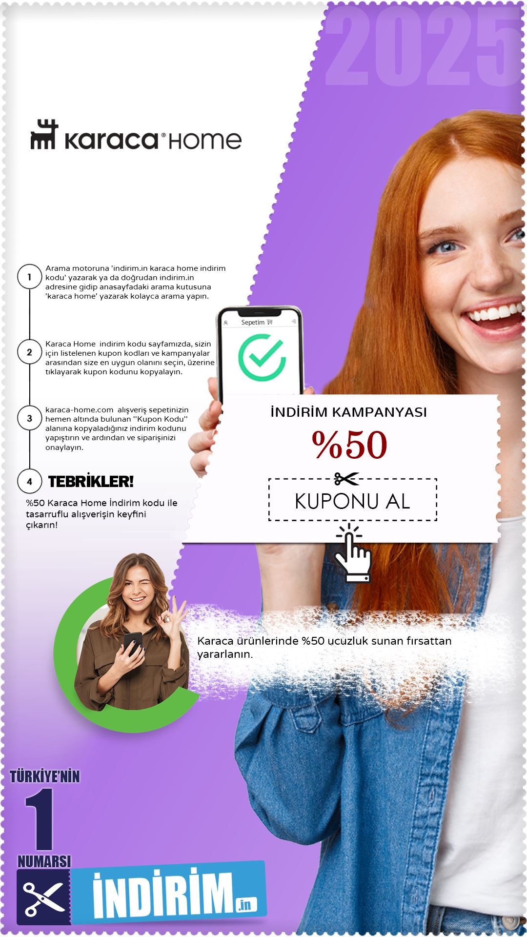 Karaca Net %50 İndirim Kampanyası