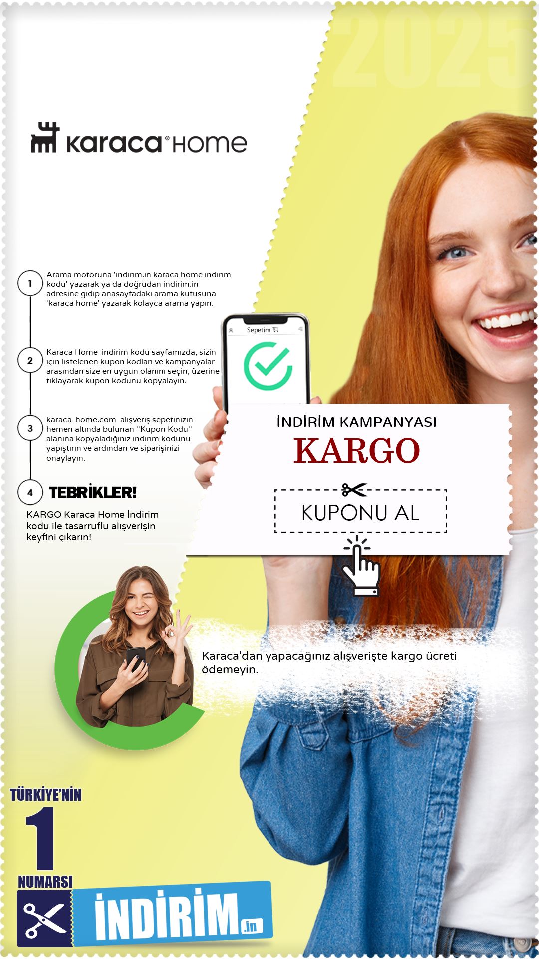 Karaca Ücretsiz Kargo Kuponu