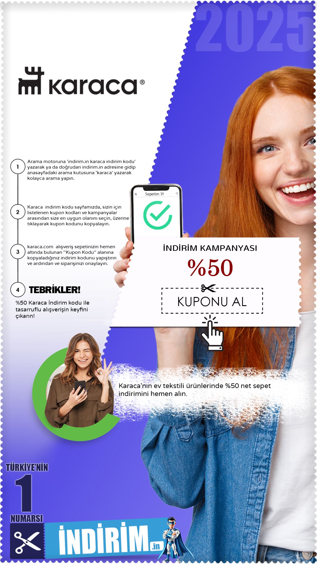 Karaca %50 Ev Tekstil İndirim Avantajı