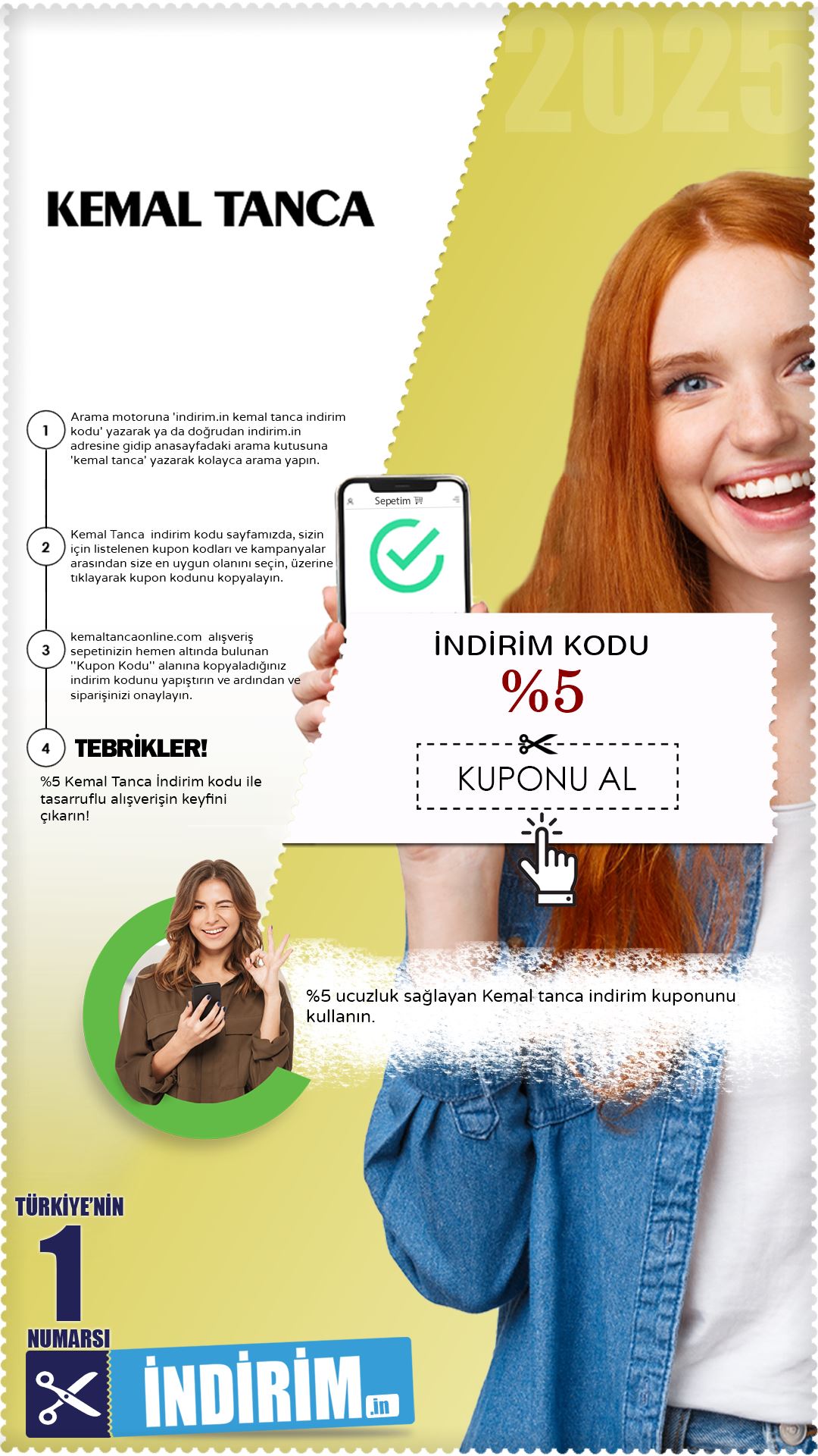 Kemal Tanca %5 Kupon Kodu