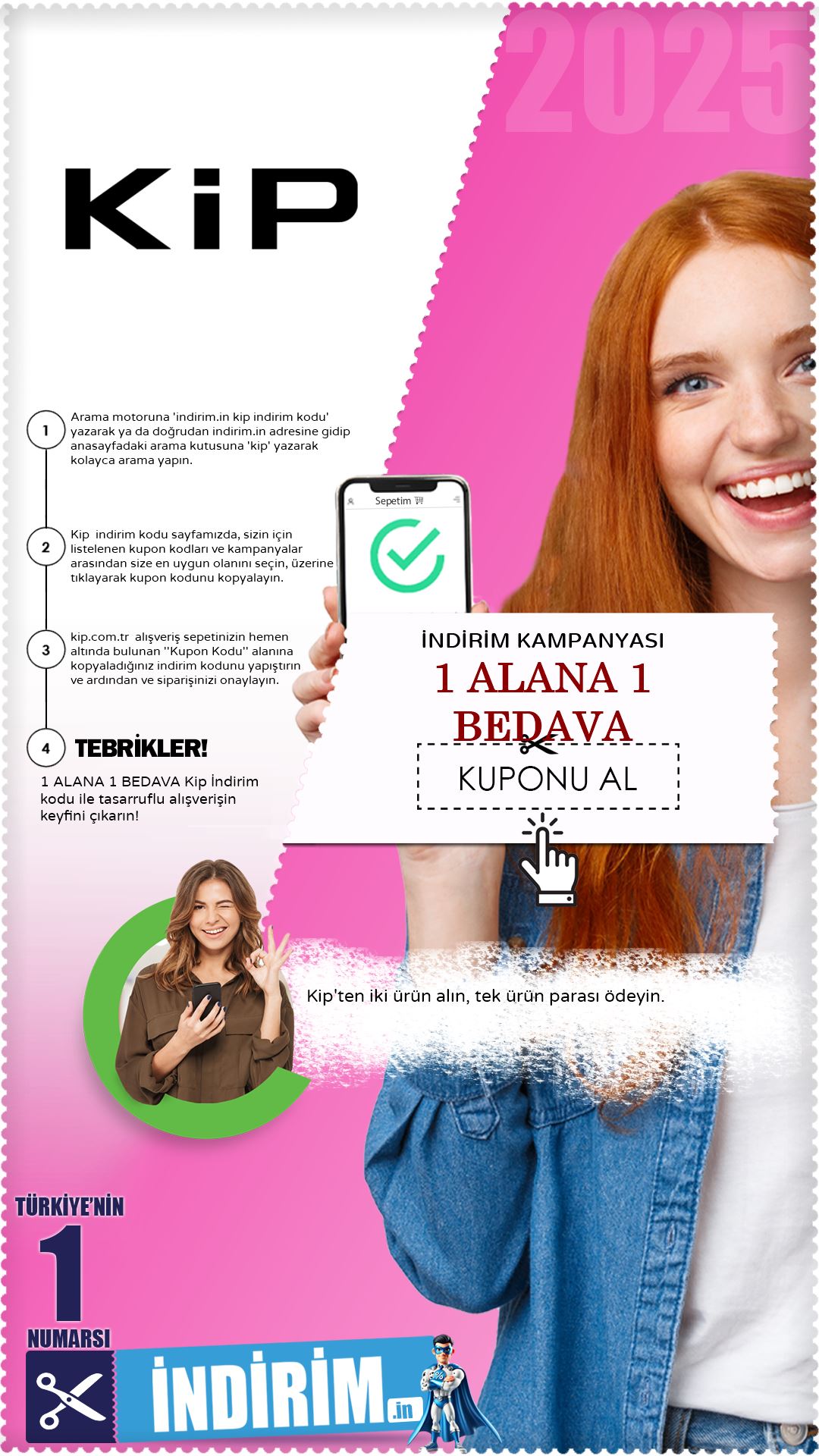 Kip 1 Alana 1 Bedava Kampanyası