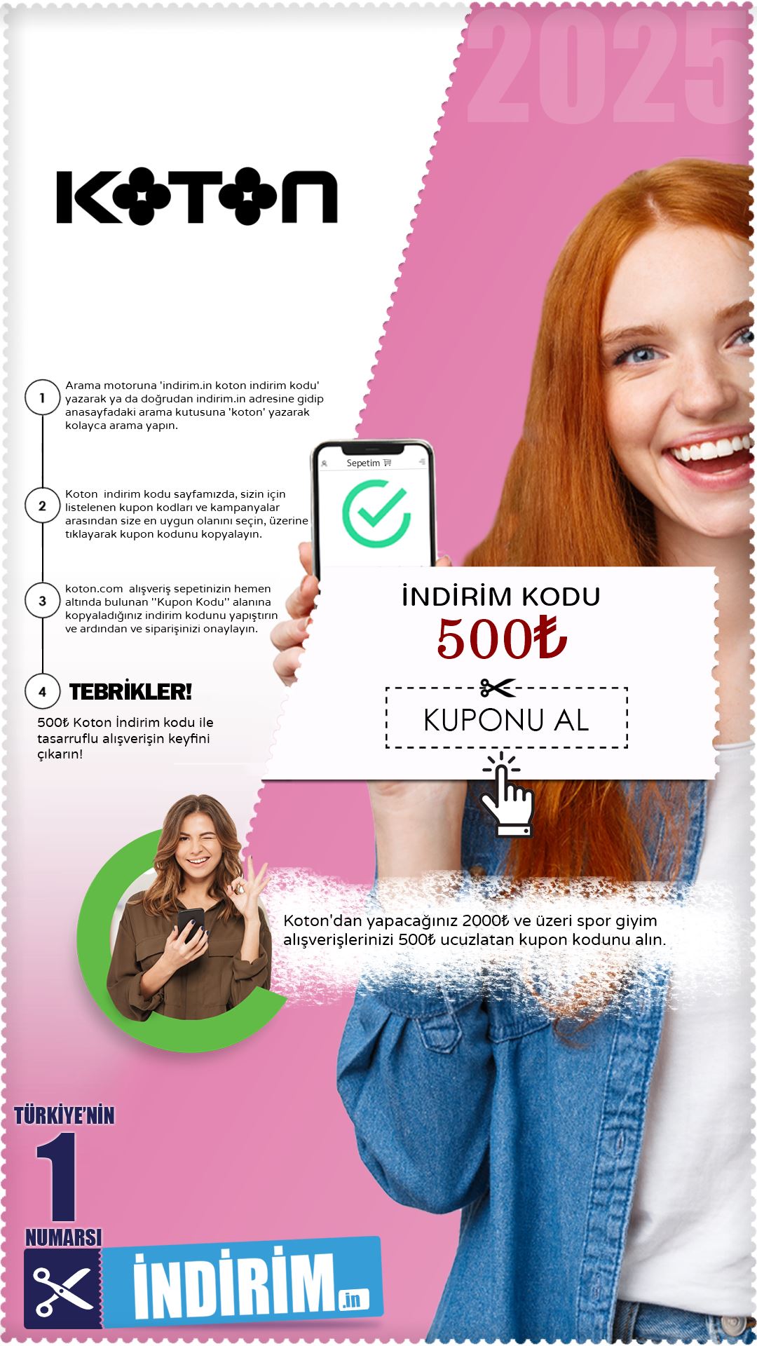 Koton 500₺ Spor Giyim İndirim Kuponu