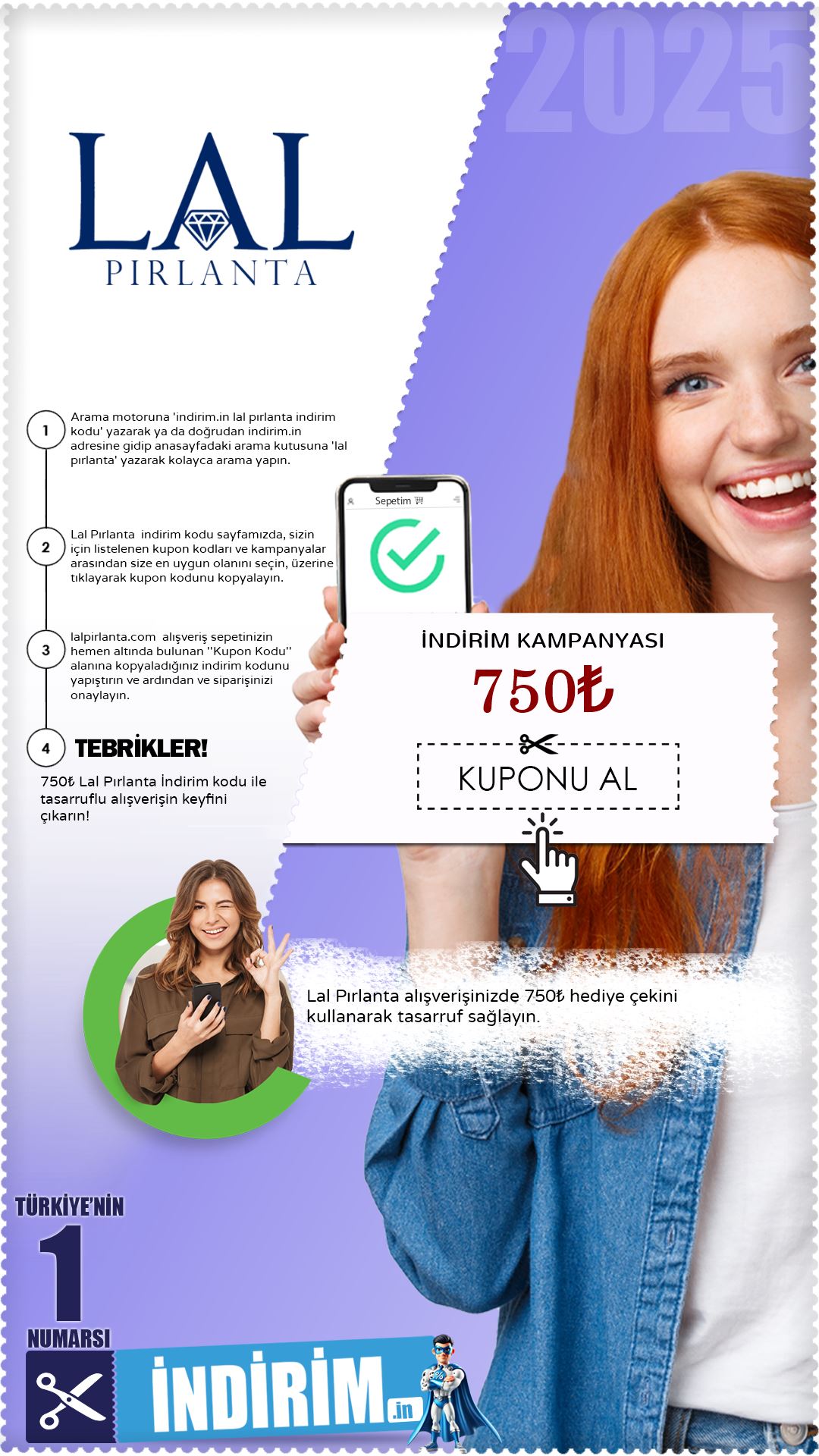 Lal Pırlanta 750₺ Hediye Çeki