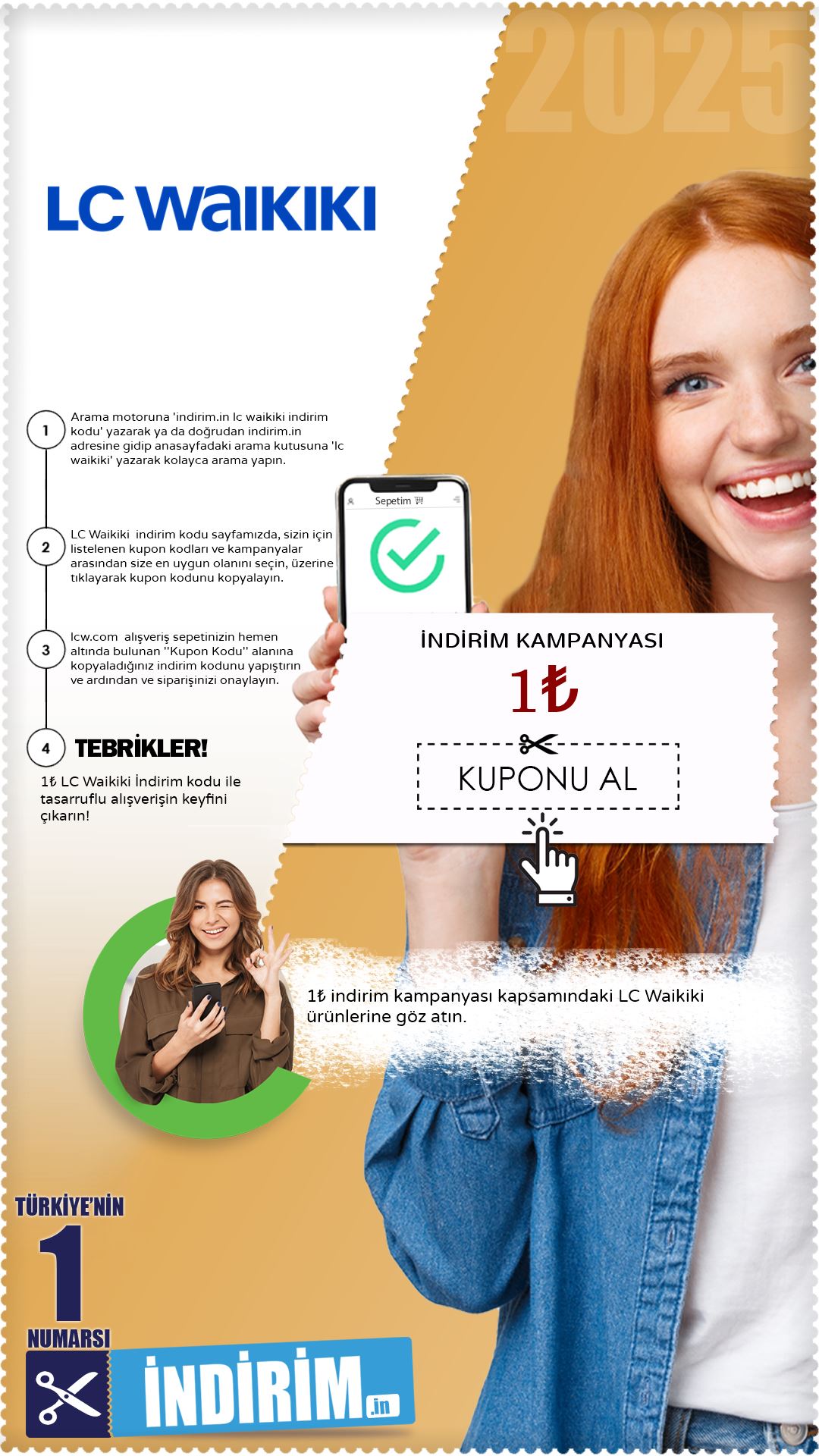 Lc Waikiki 1₺ İndirim Fırsatı