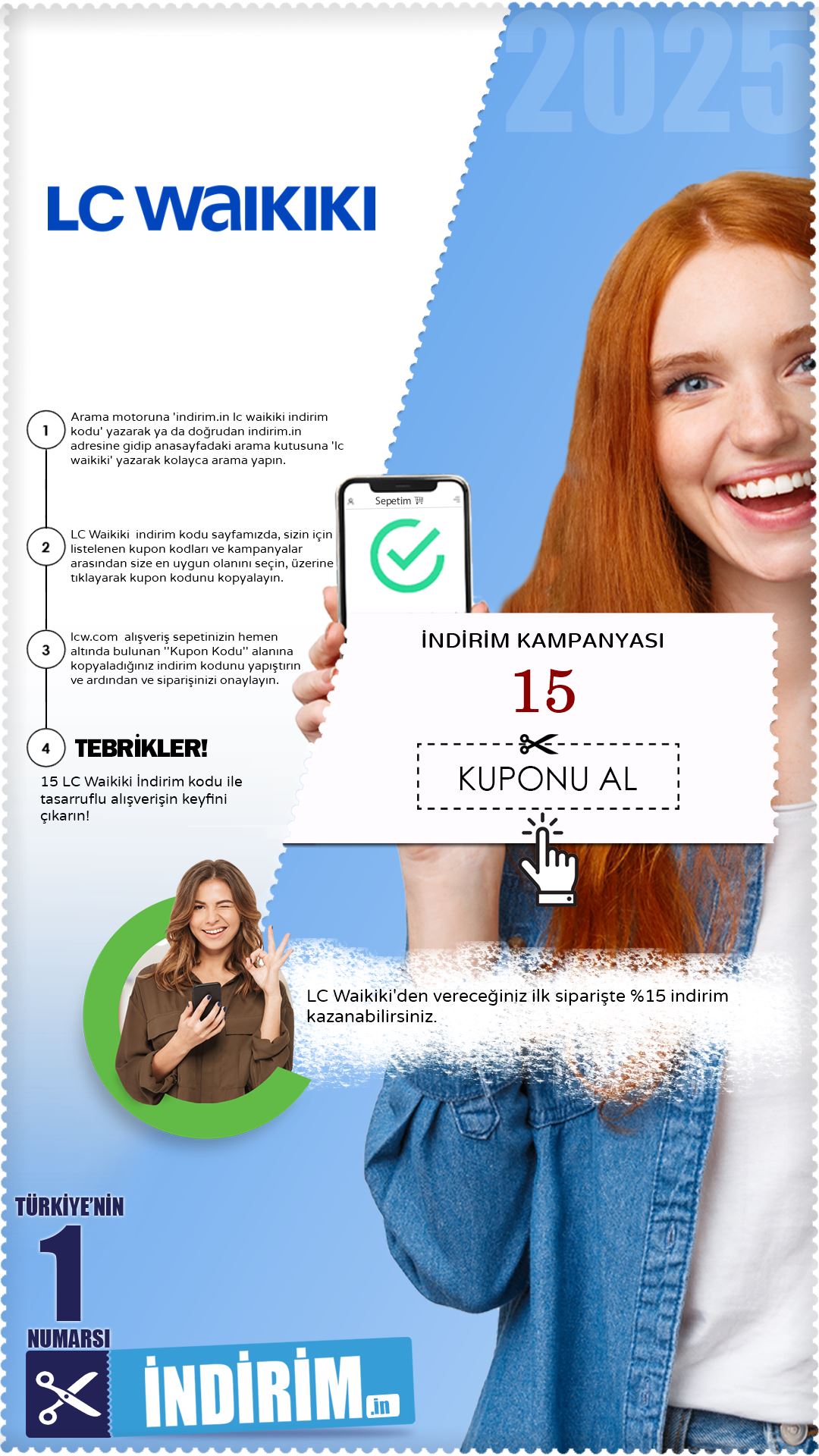 Lc Waikiki %15 İlk Sipariş İndirim Kampanyası