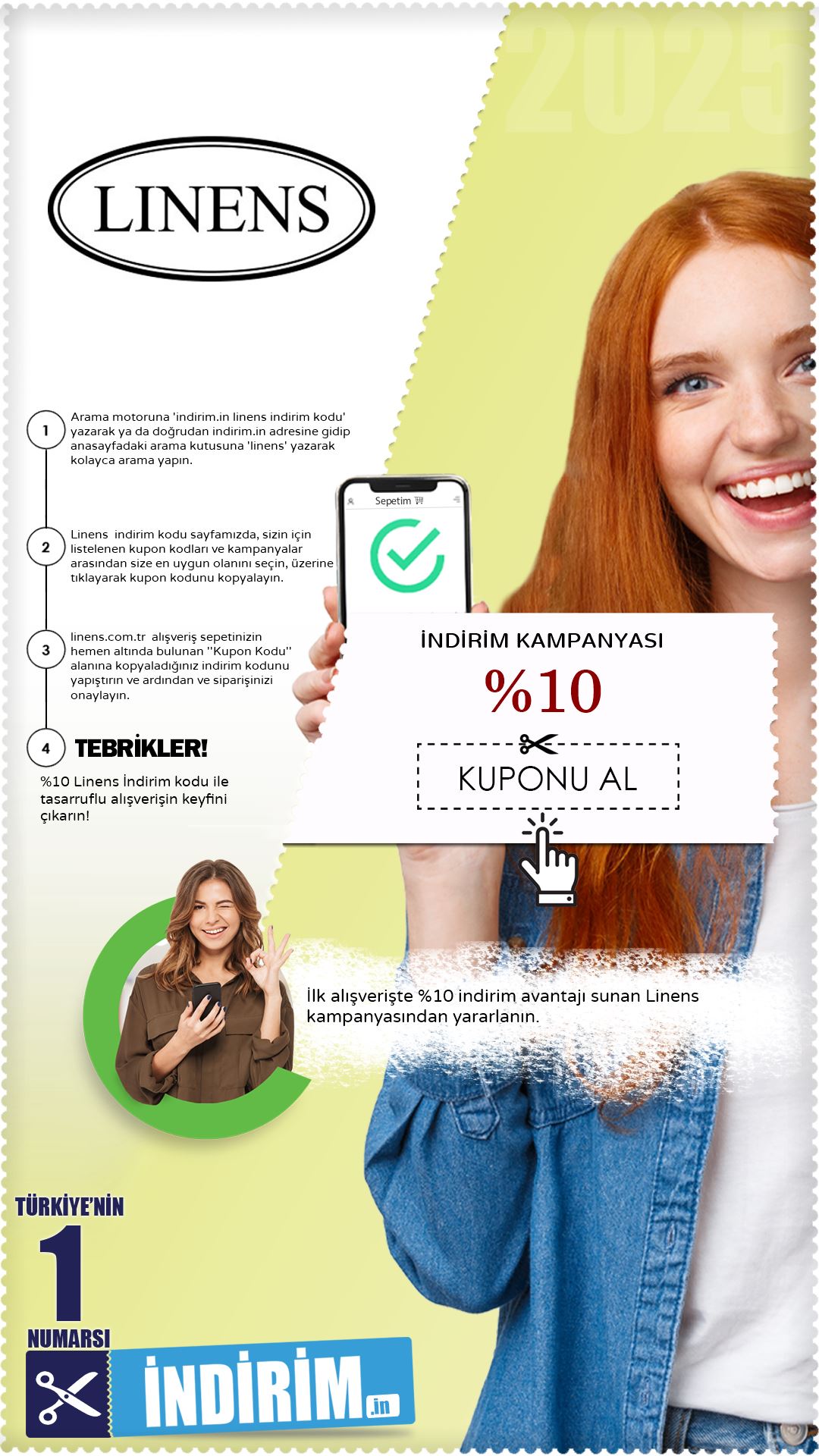 Linens %10 İlk Alışveriş Kampanyası