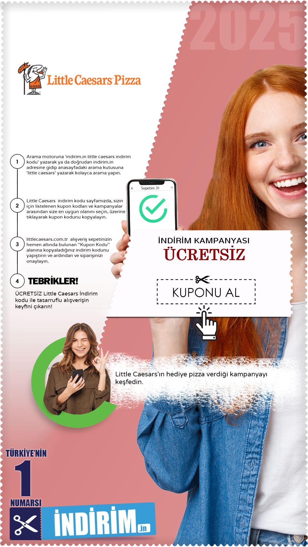 Little Caesars Ücretsiz Pizza Kampanyası
