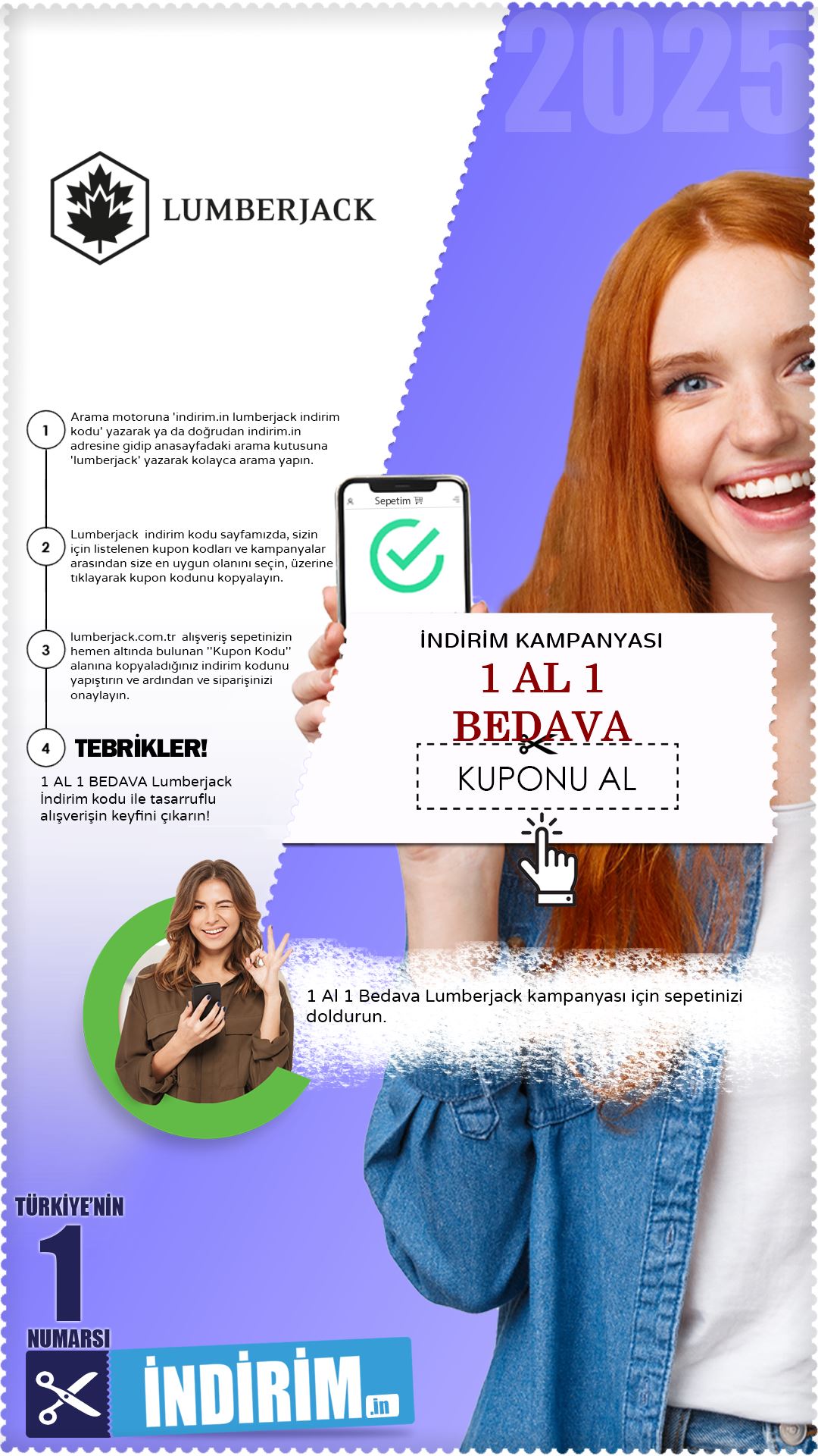 Lumberjack 1 Al 1 Bedava Kampanyası