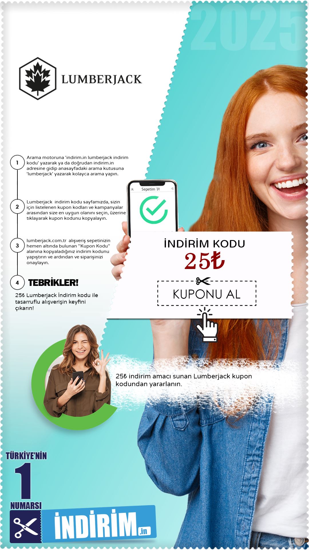 Lumberjack 25₺ İndirim Kuponu