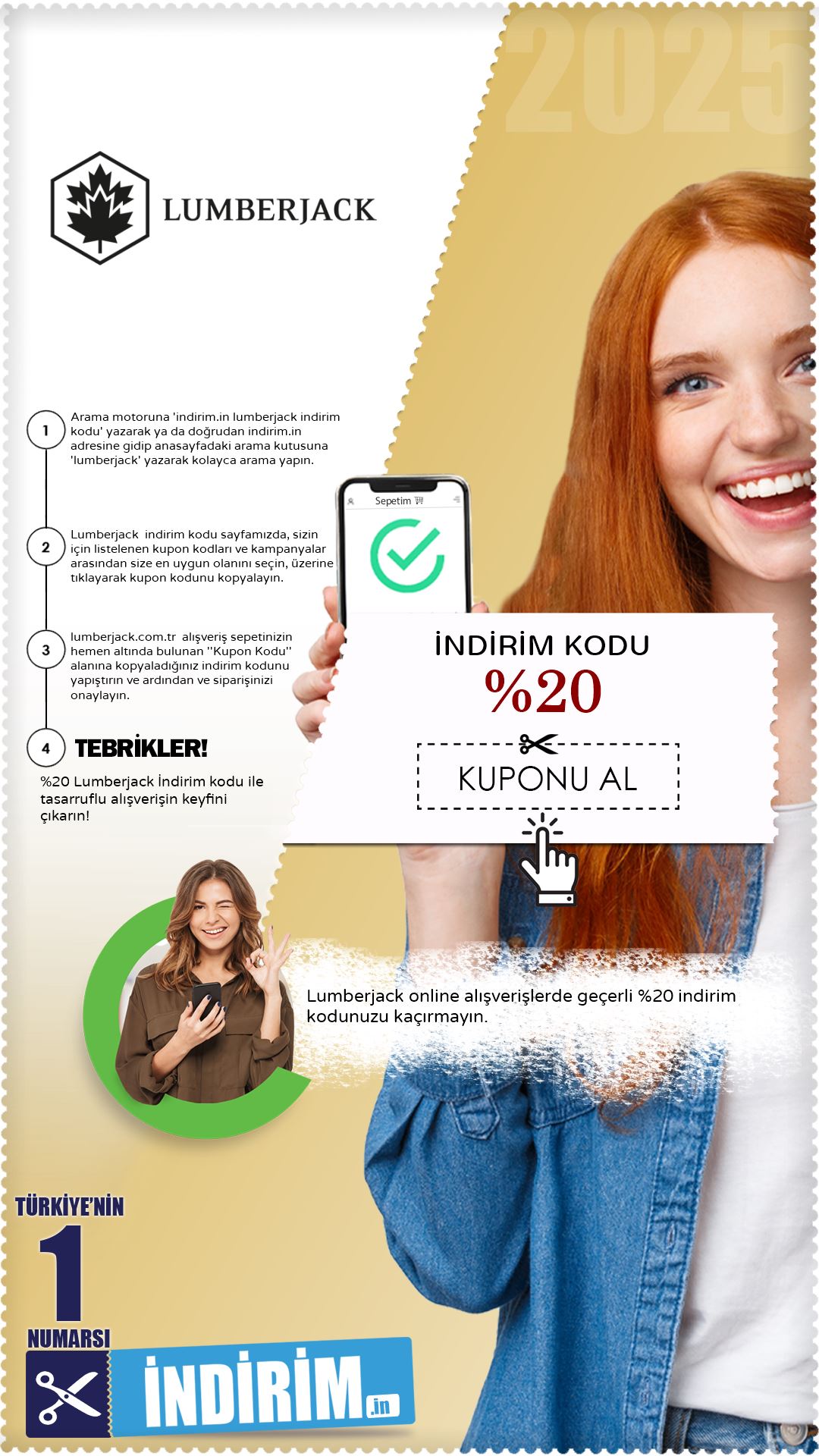 Lumberjack %20 İndirim Kodu