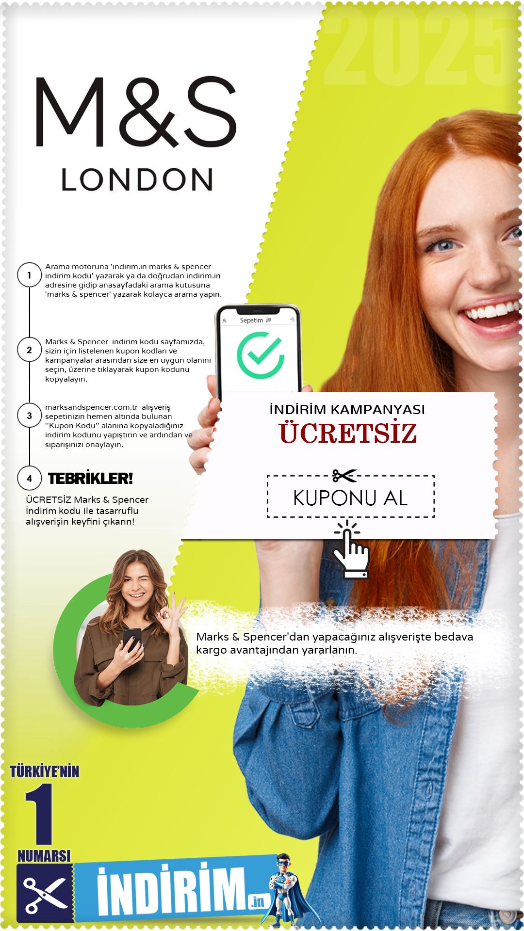 Marks & Spencer Ücretsiz Kargo Kampanyası