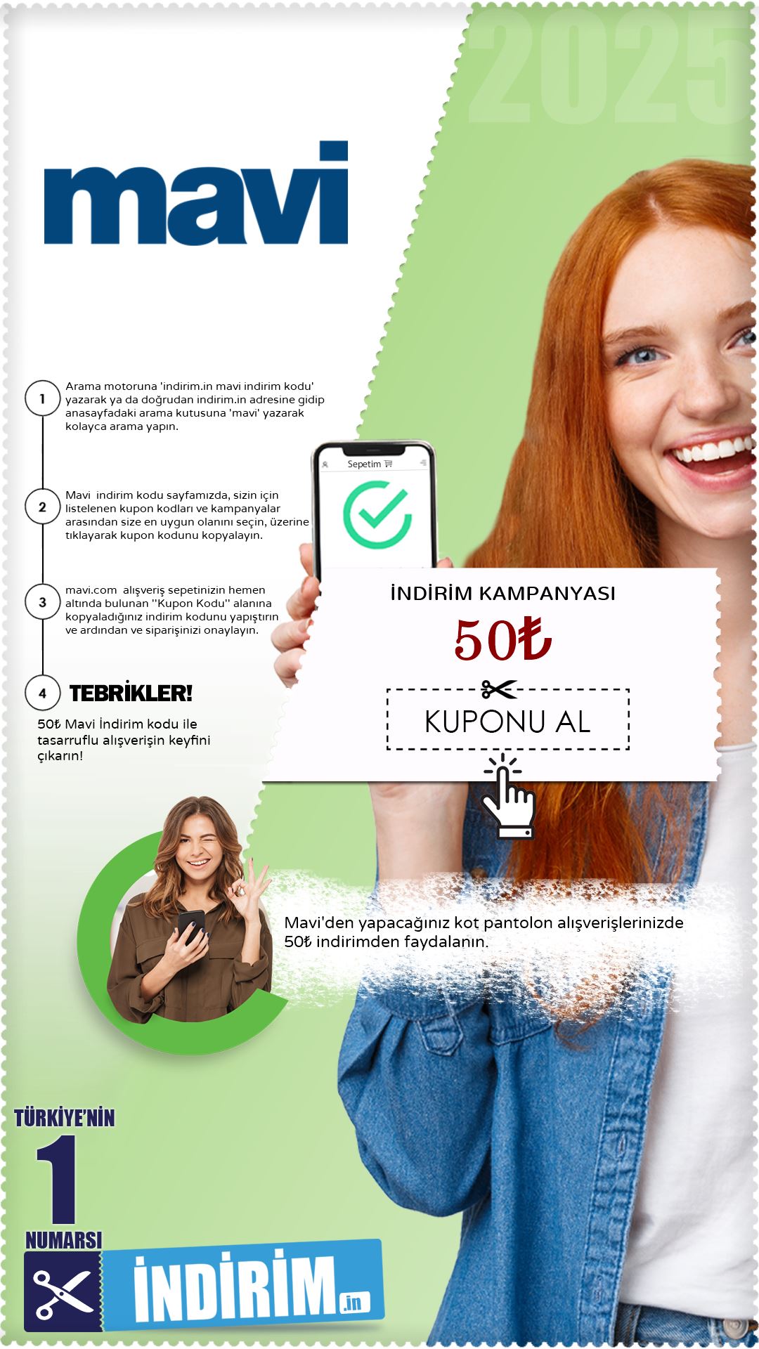 Mavi 50₺ İndirim Kuponu