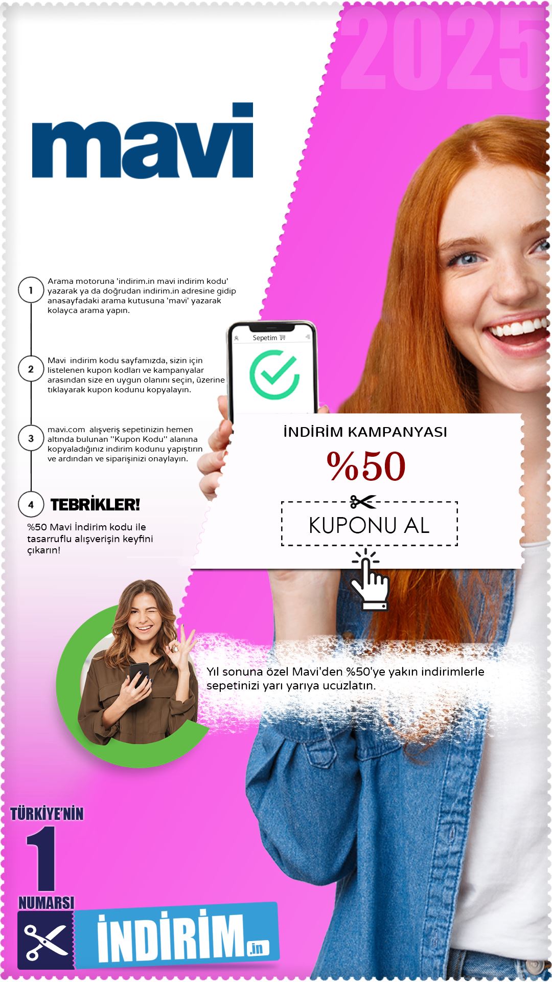 Mavi %50 İndirim Kampanyası
