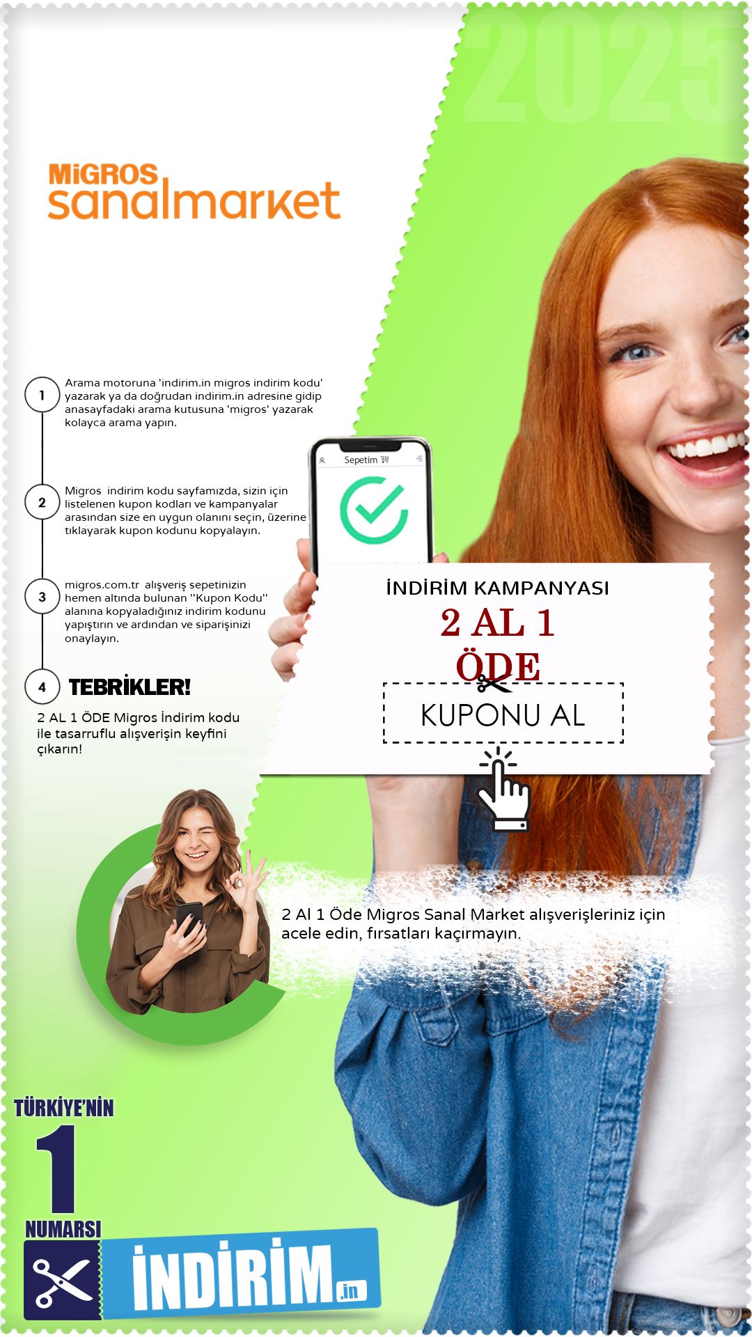 Migros Sanal Market 2 Al 1 Öde Kampanyası