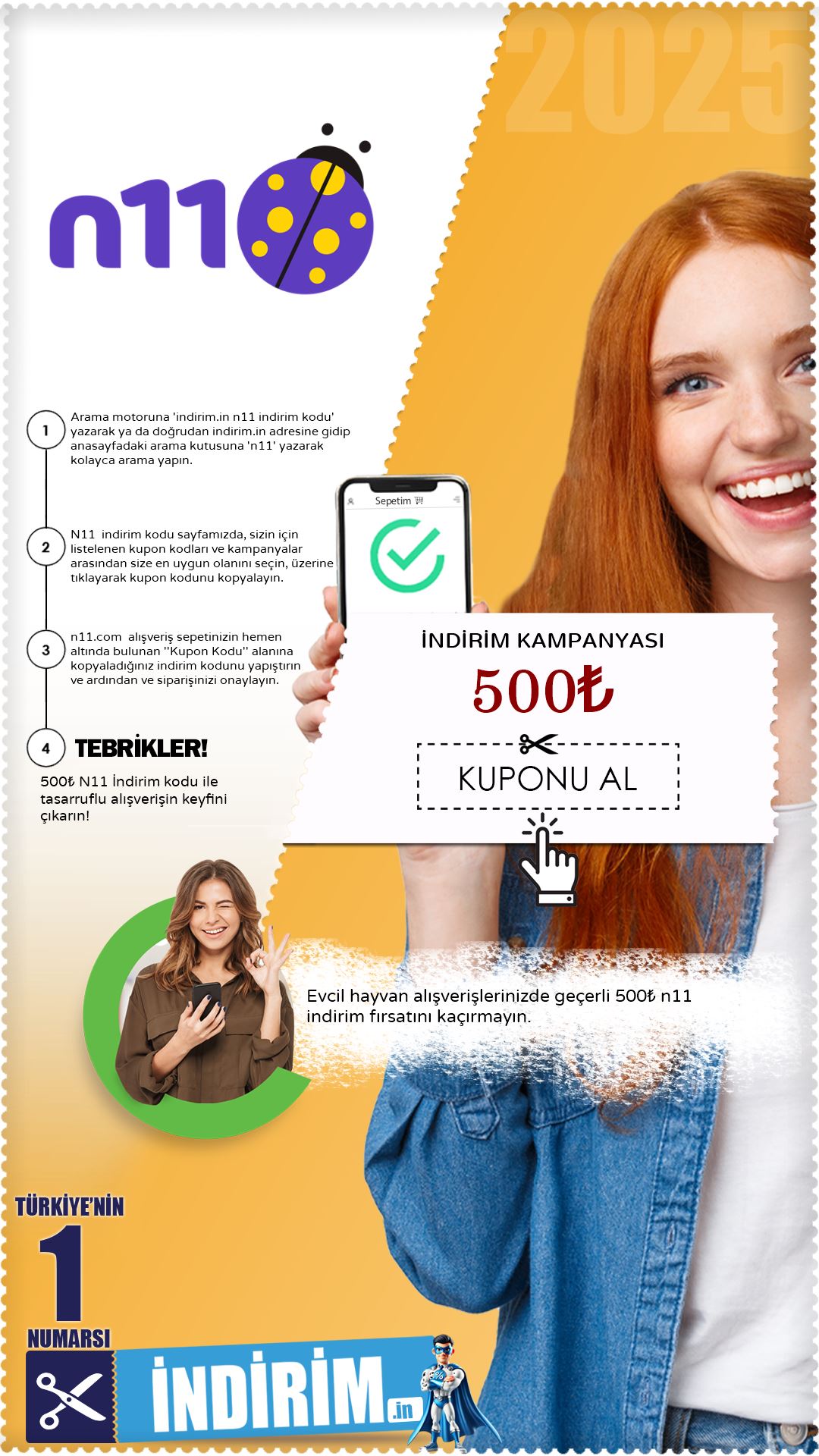N11 500₺ İndirim Kampanyası