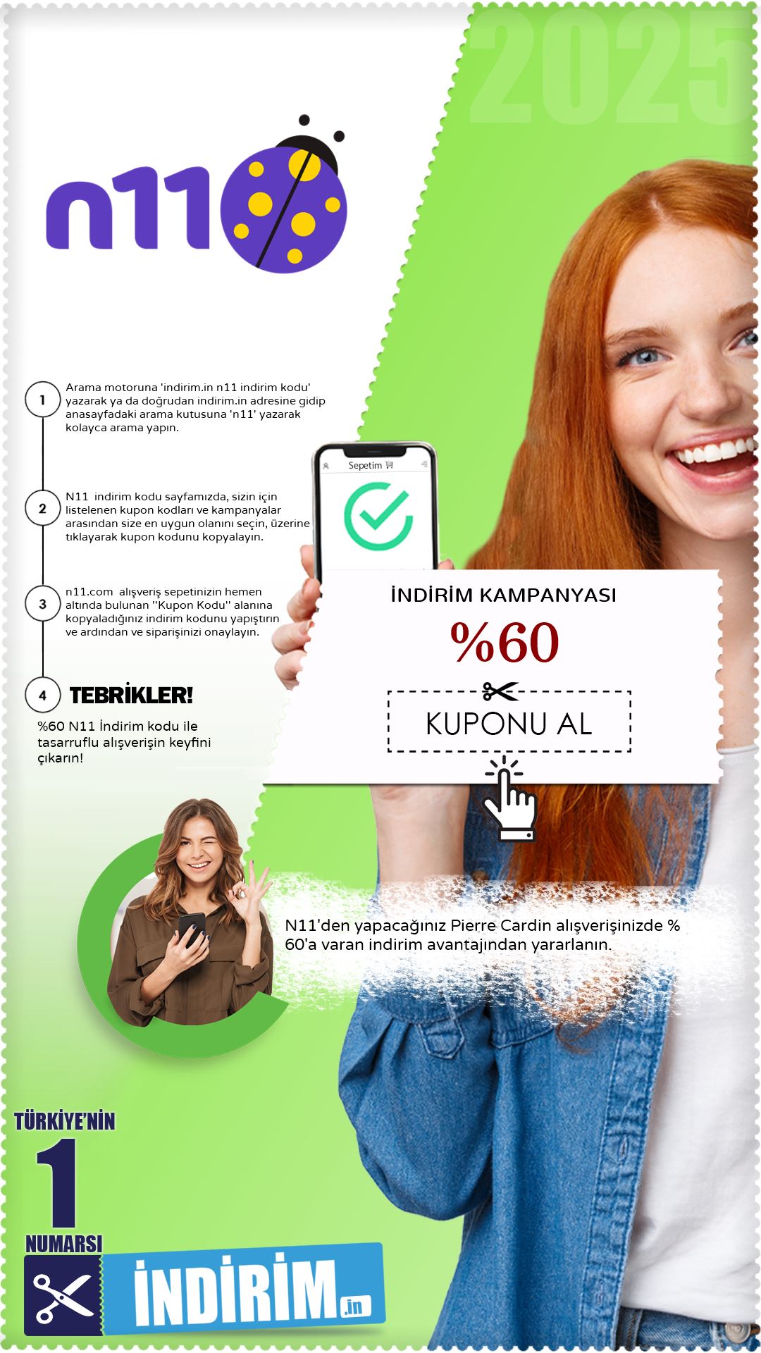 N11 %60 Pierre Cardin İndirimi