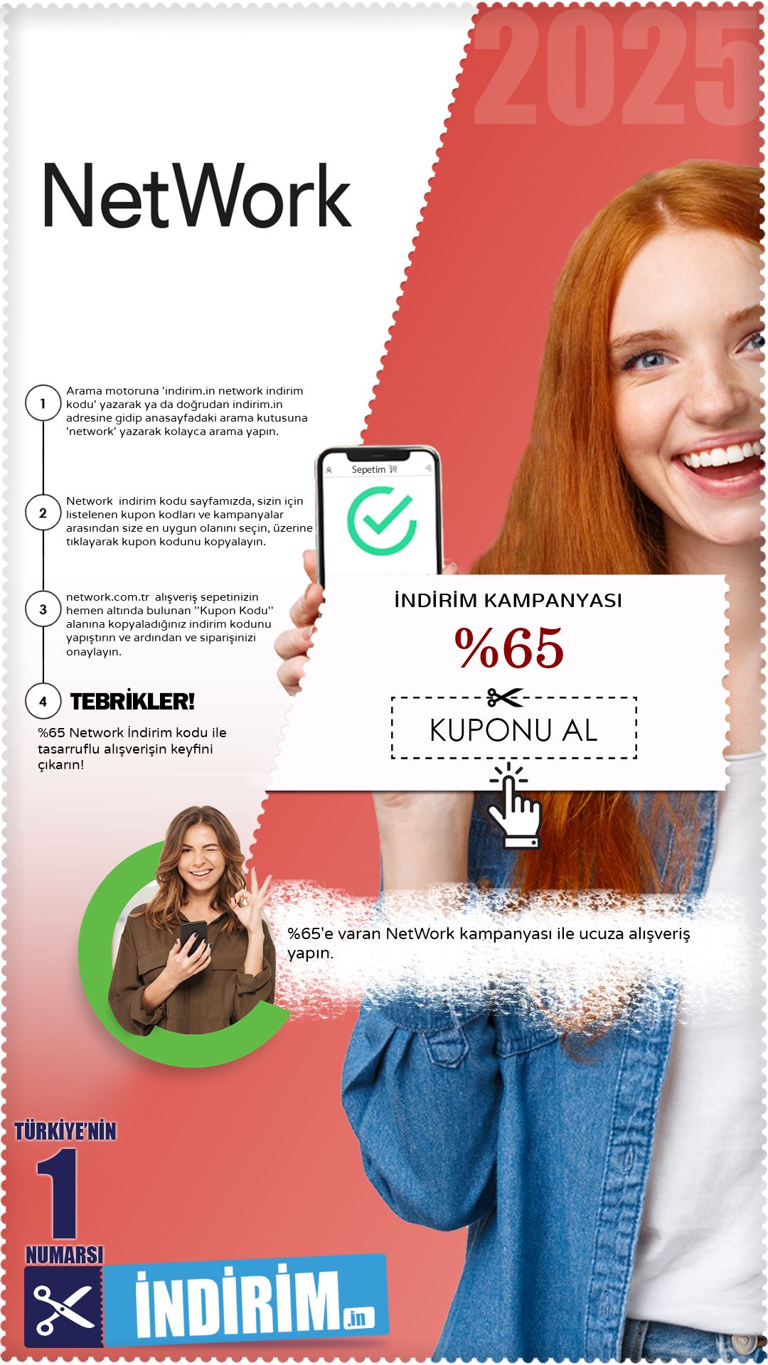 Network %65'E Varan İndirim Kampanyası