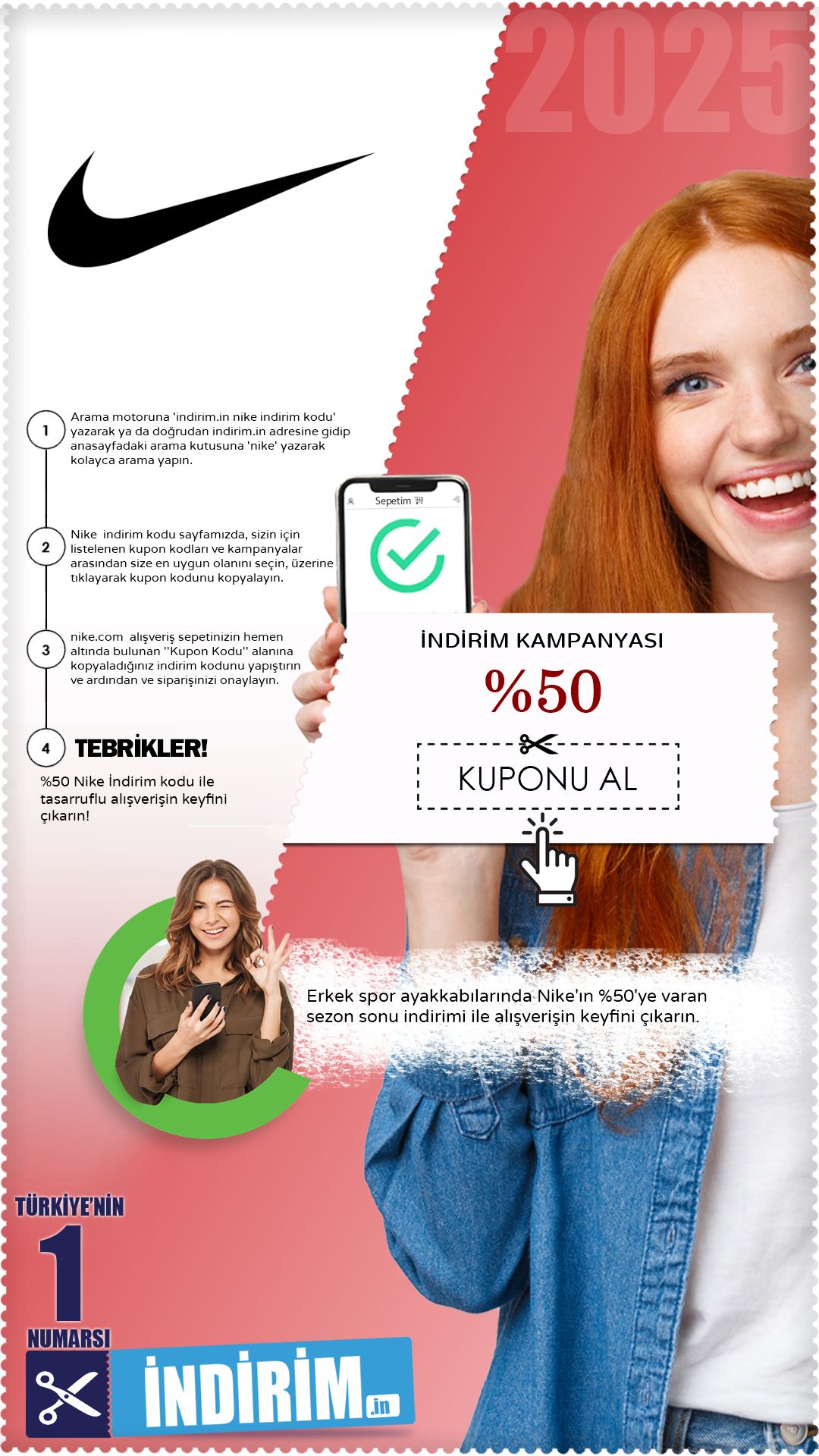 Nike %50 Seri Sonu Özel İndirmi