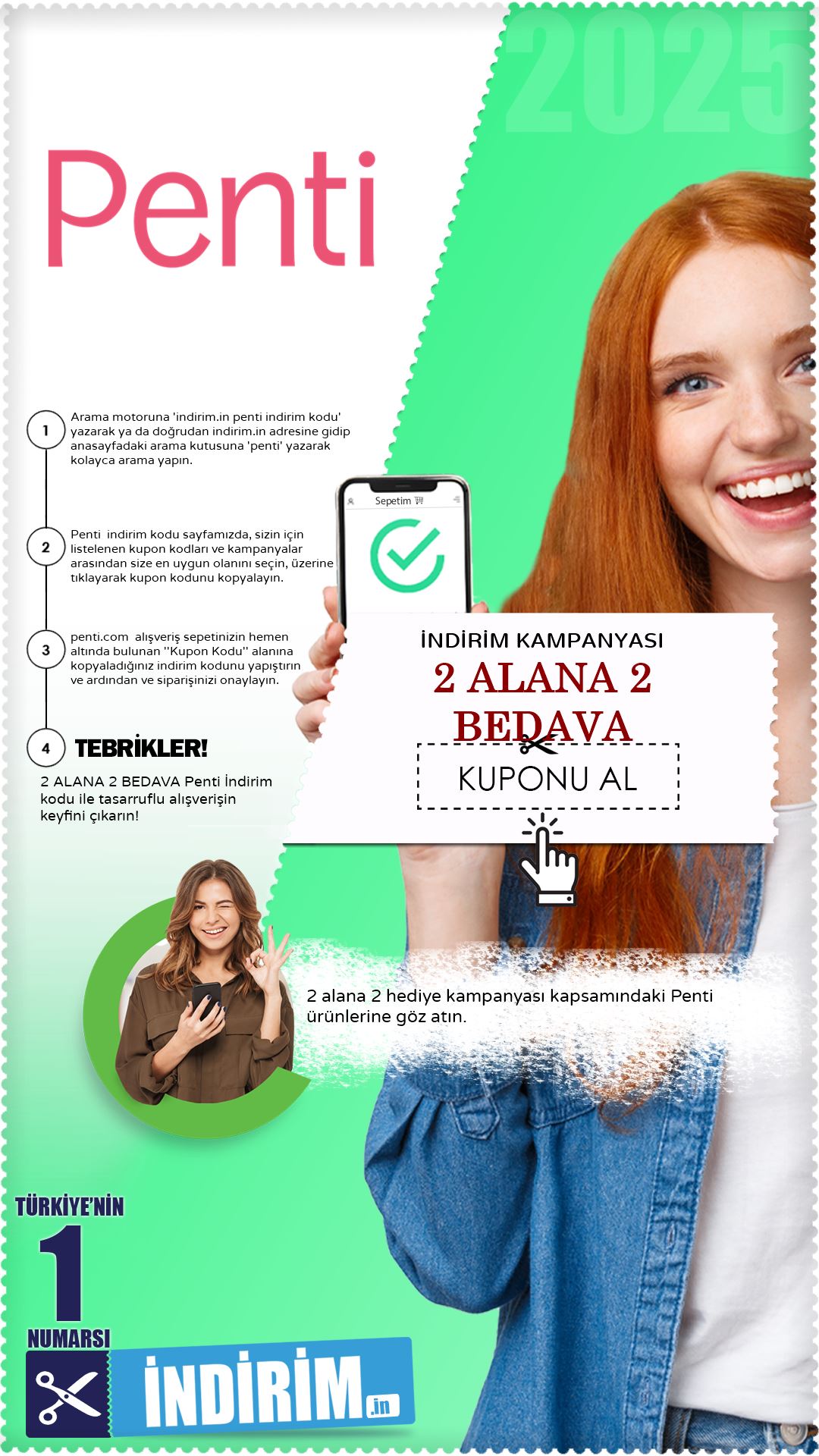 Penti 2 Alana 2 Hediye Kampanyası