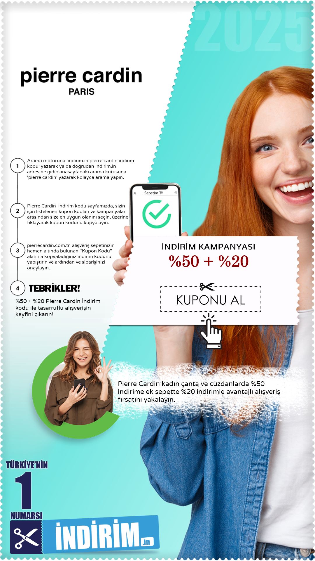 Pierre Cardin %50 + %20 İndirim Fırsatı