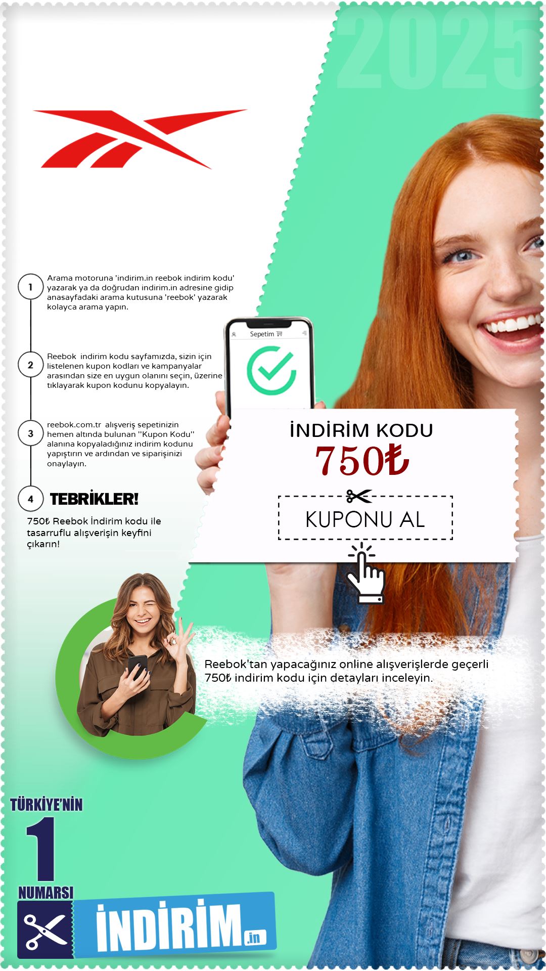 Reebok 750₺ İndirim Kodu
