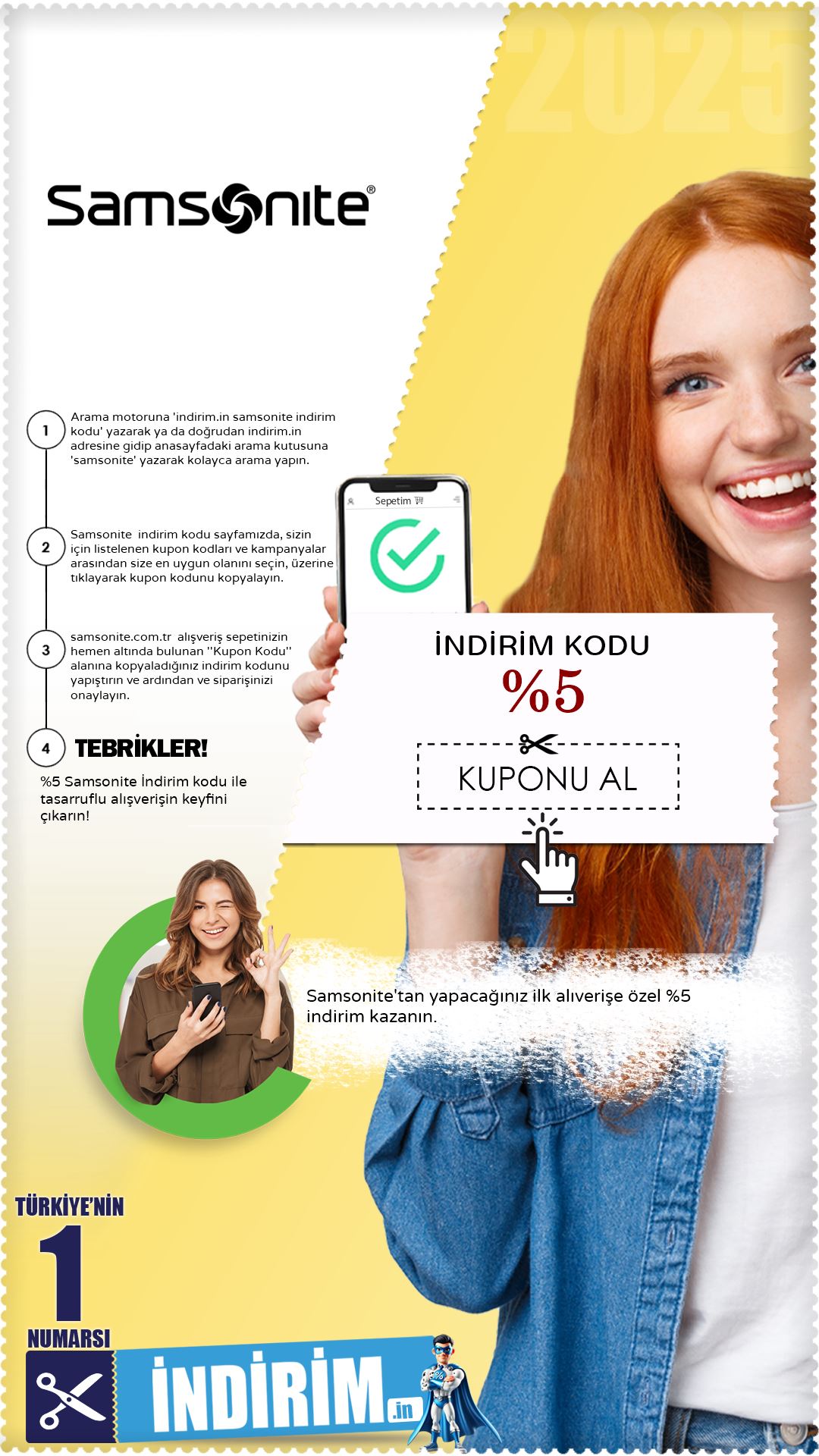 Samsonite %5 İndirim Kuponu