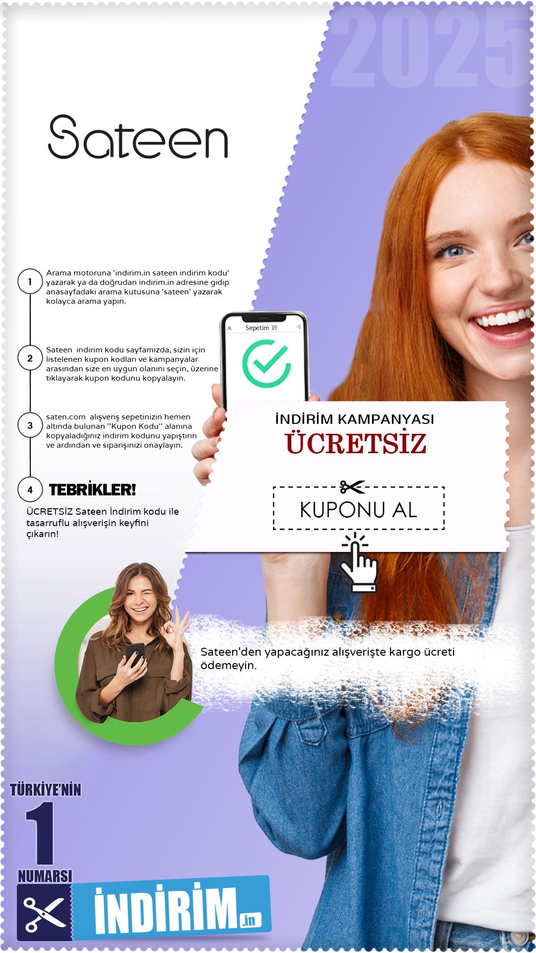 Sateen Ücretsiz Kargo Kampanyası