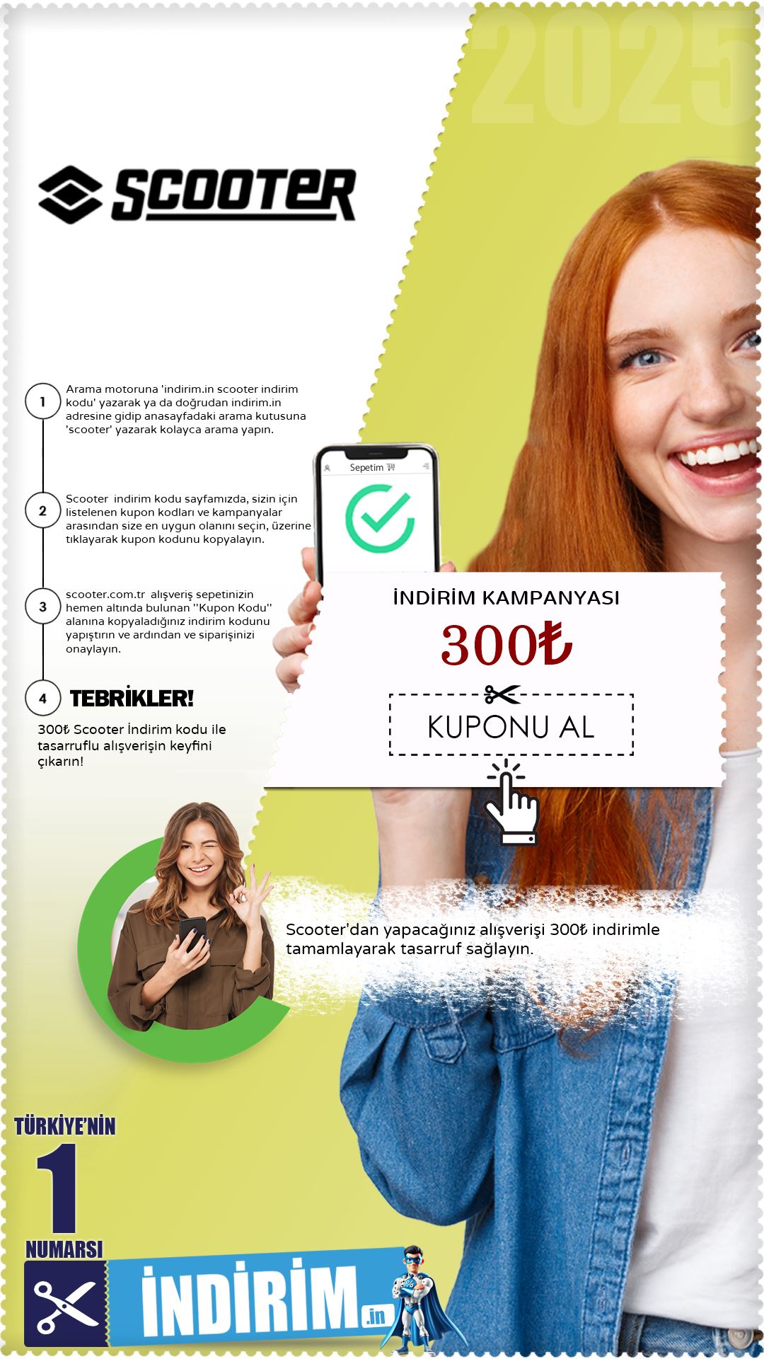 Scooter 300₺ İndirim Kuponu