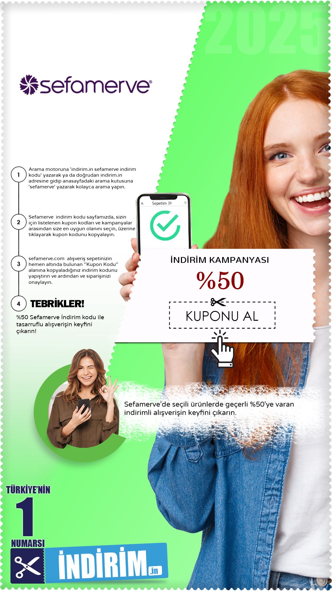 Sefamerve %50'Ye Varan İndirim Kampanyası