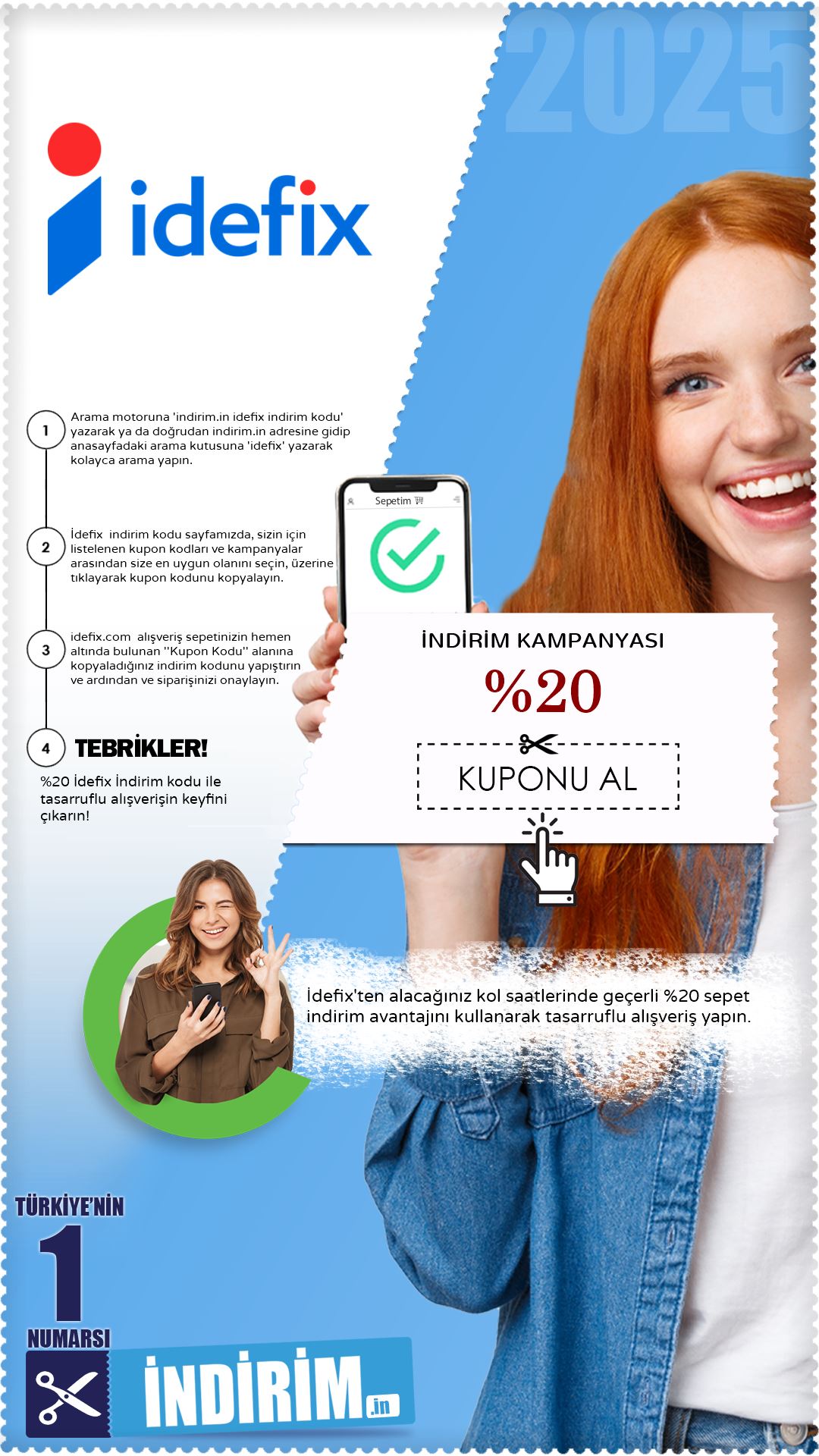 Sepette %20 İdefix Saat İndirim Fırsatı