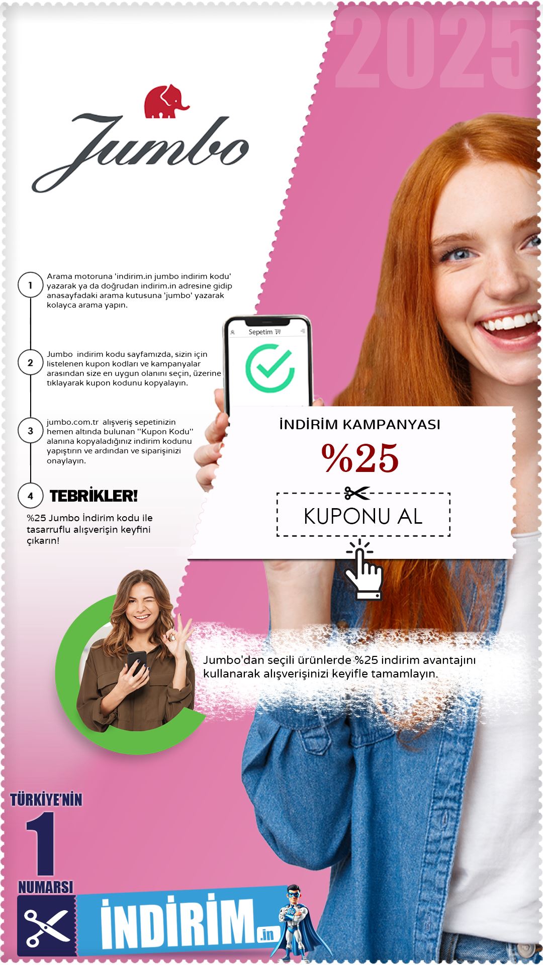Sepette %25 Jumbo İndirim Kampanyası