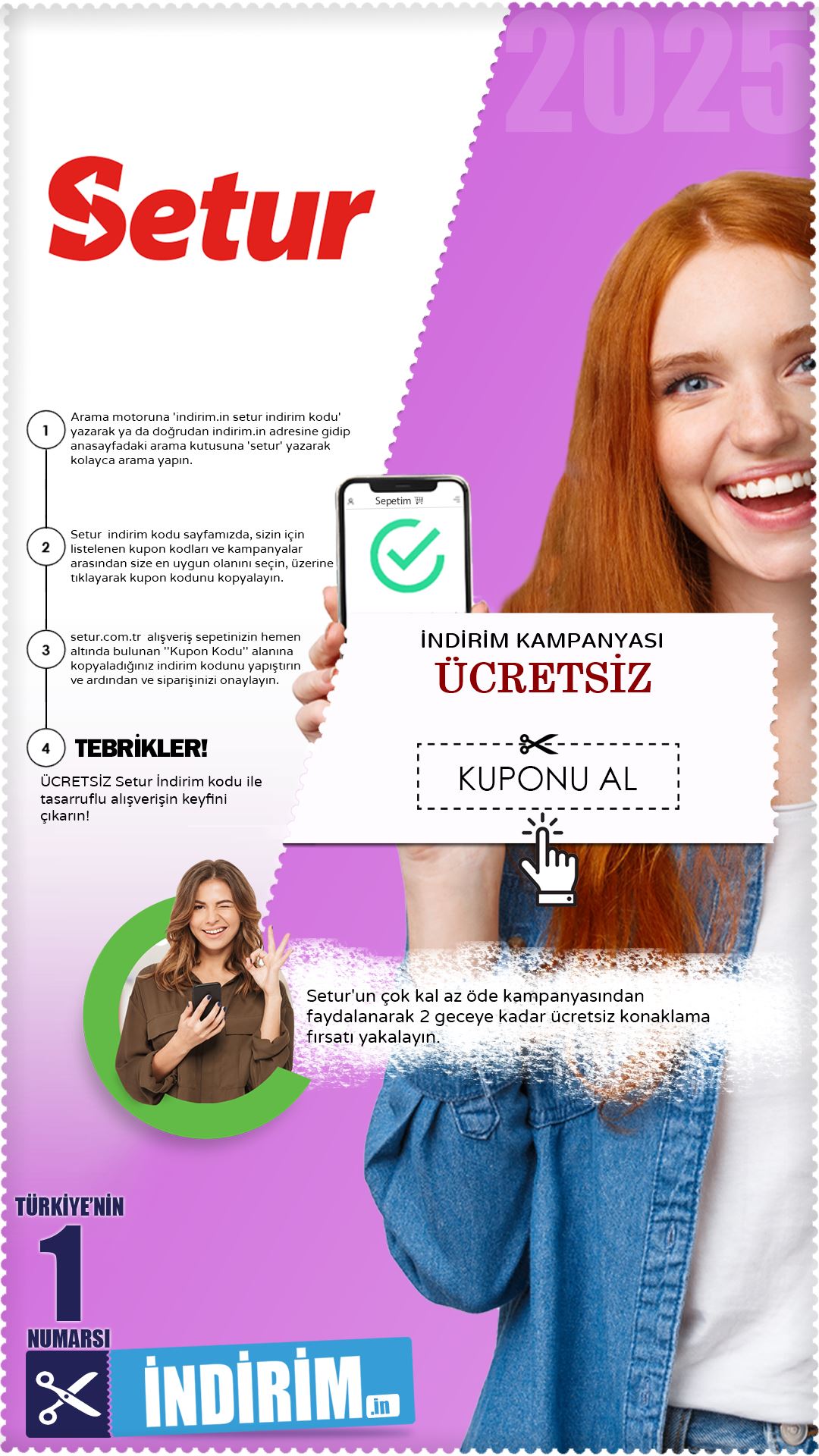 Setur 2 Gece Ücretsiz Konaklama Fırsatı