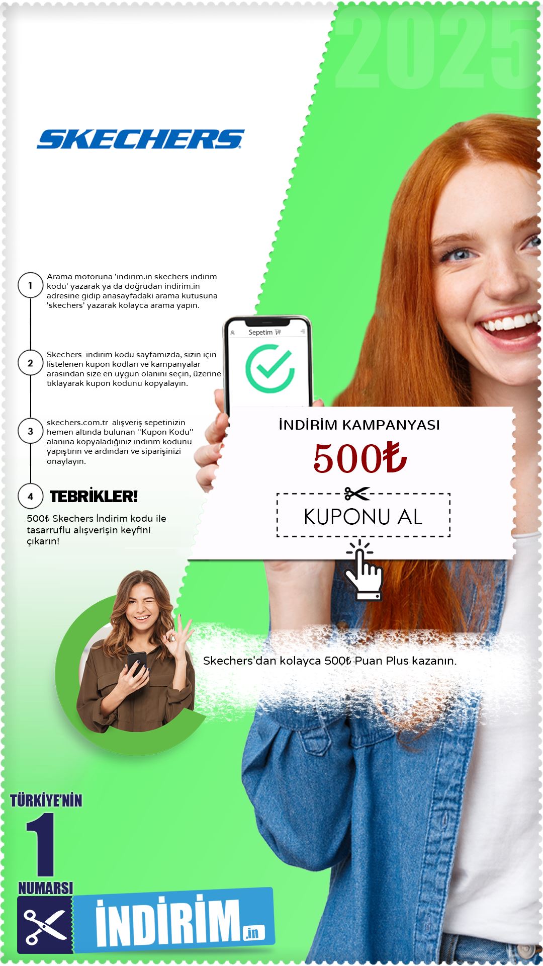 Skechers 500 Puan Plus Fırsatı