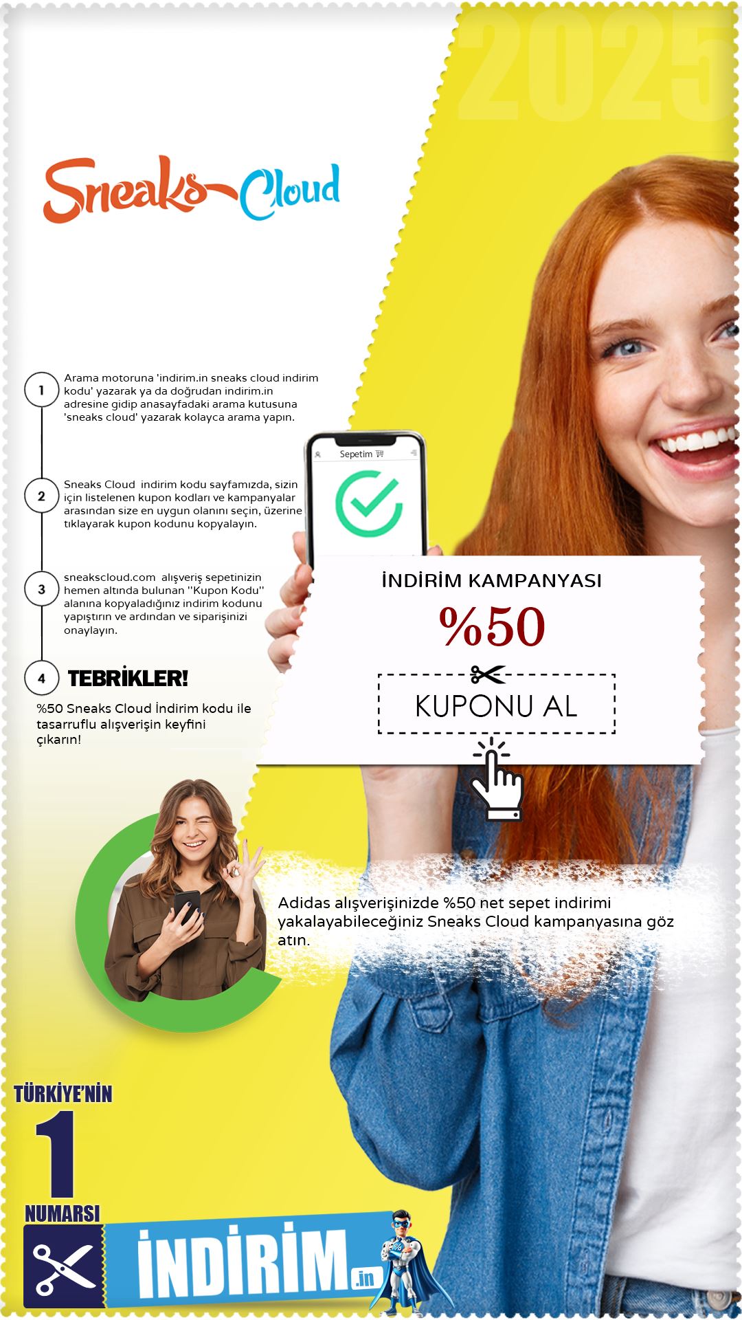 Sneaks Cloud %50 Adidas indirim fırsatı