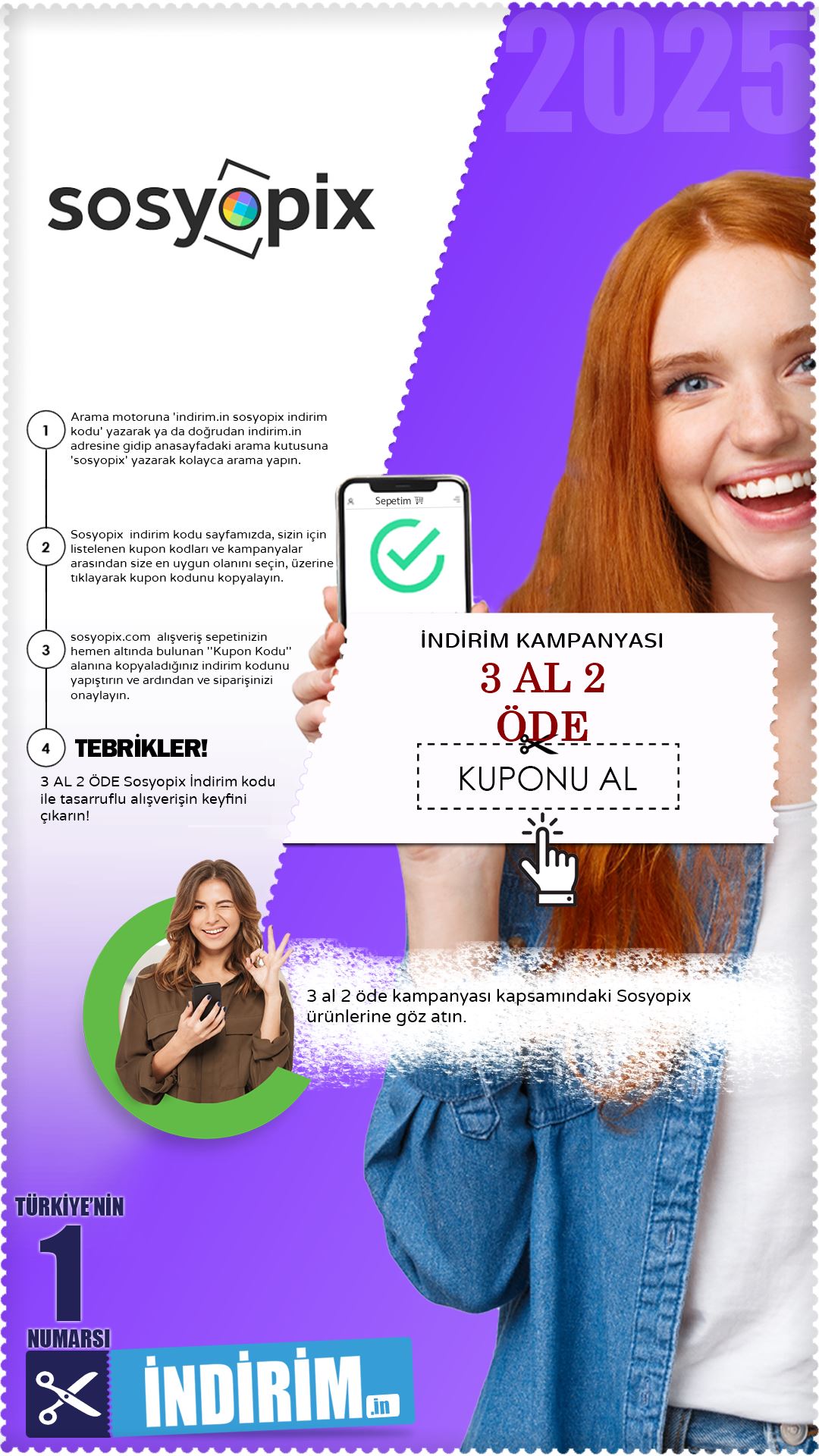 Sosyopix 3 Al 2 Öde İndirim Kampanyası