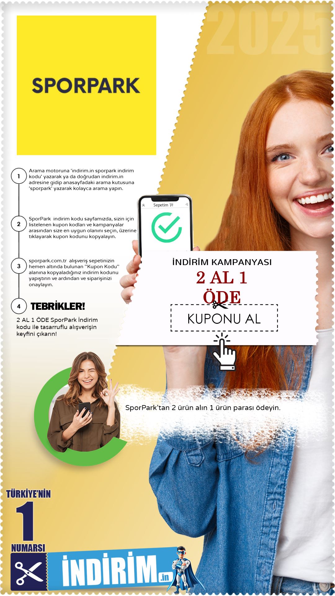 Sporpark 1 Alana 1 Bedava Kampanyası