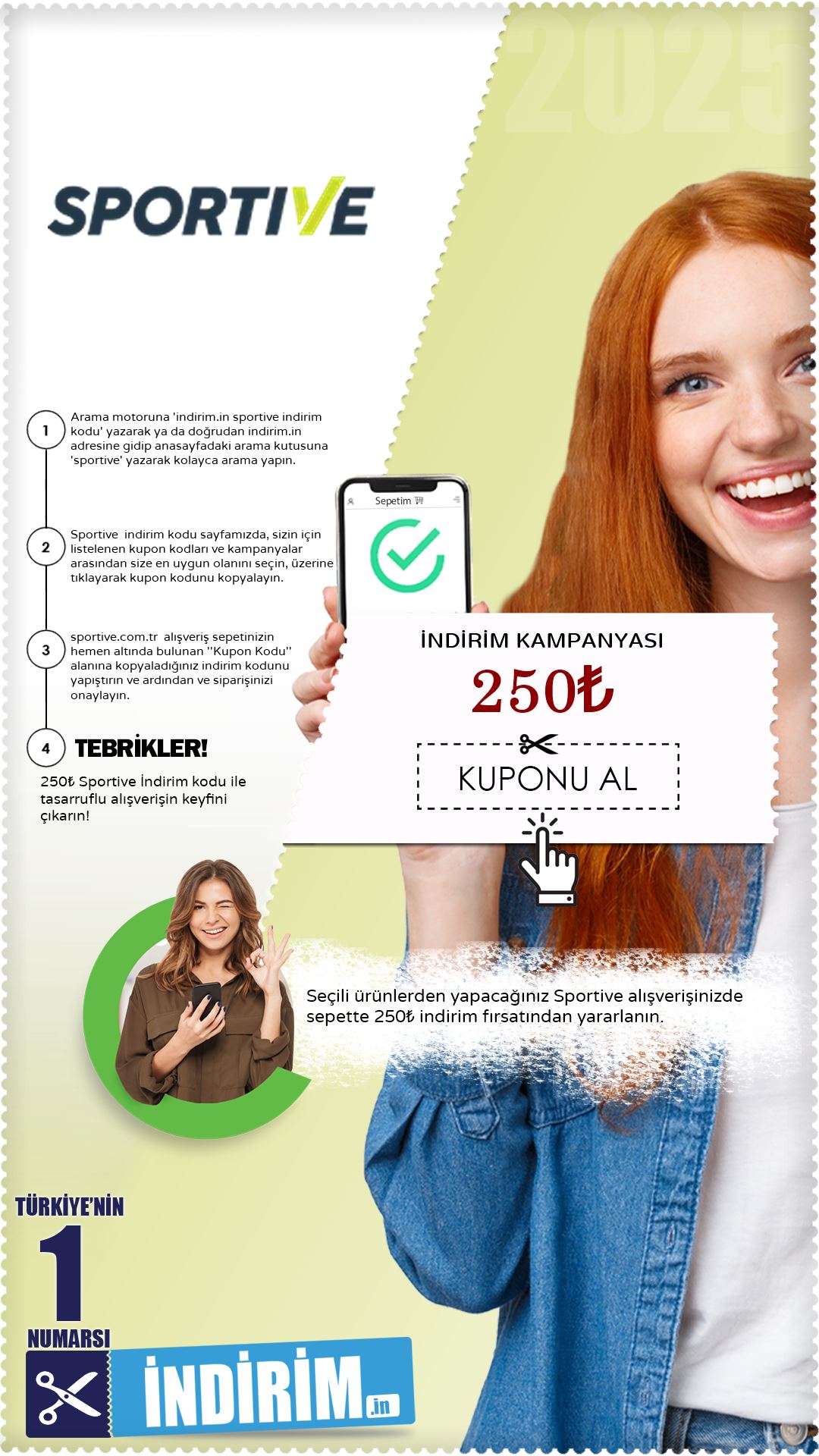 Sportive 250₺ İndirim Fırsatı
