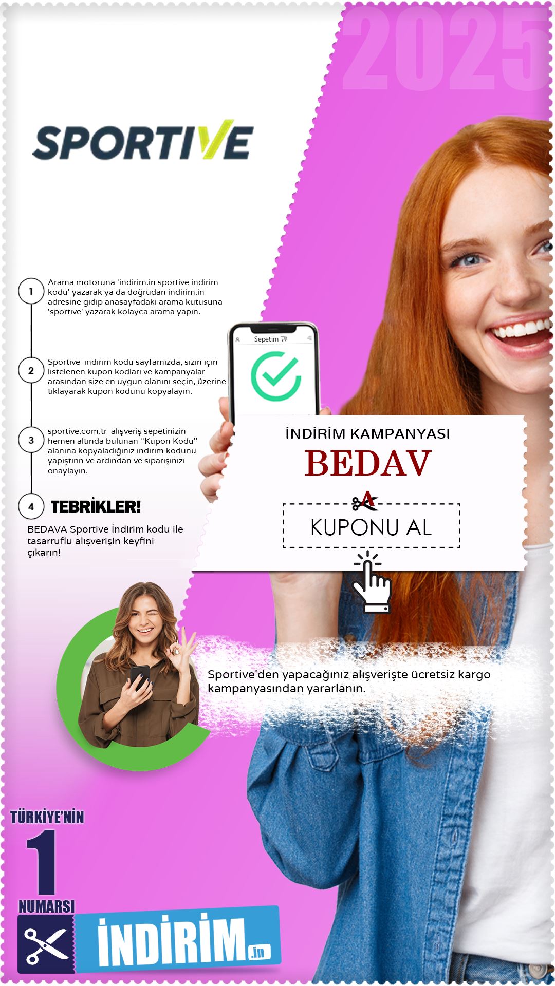 Sportive Bedava Kargo Kampanyası