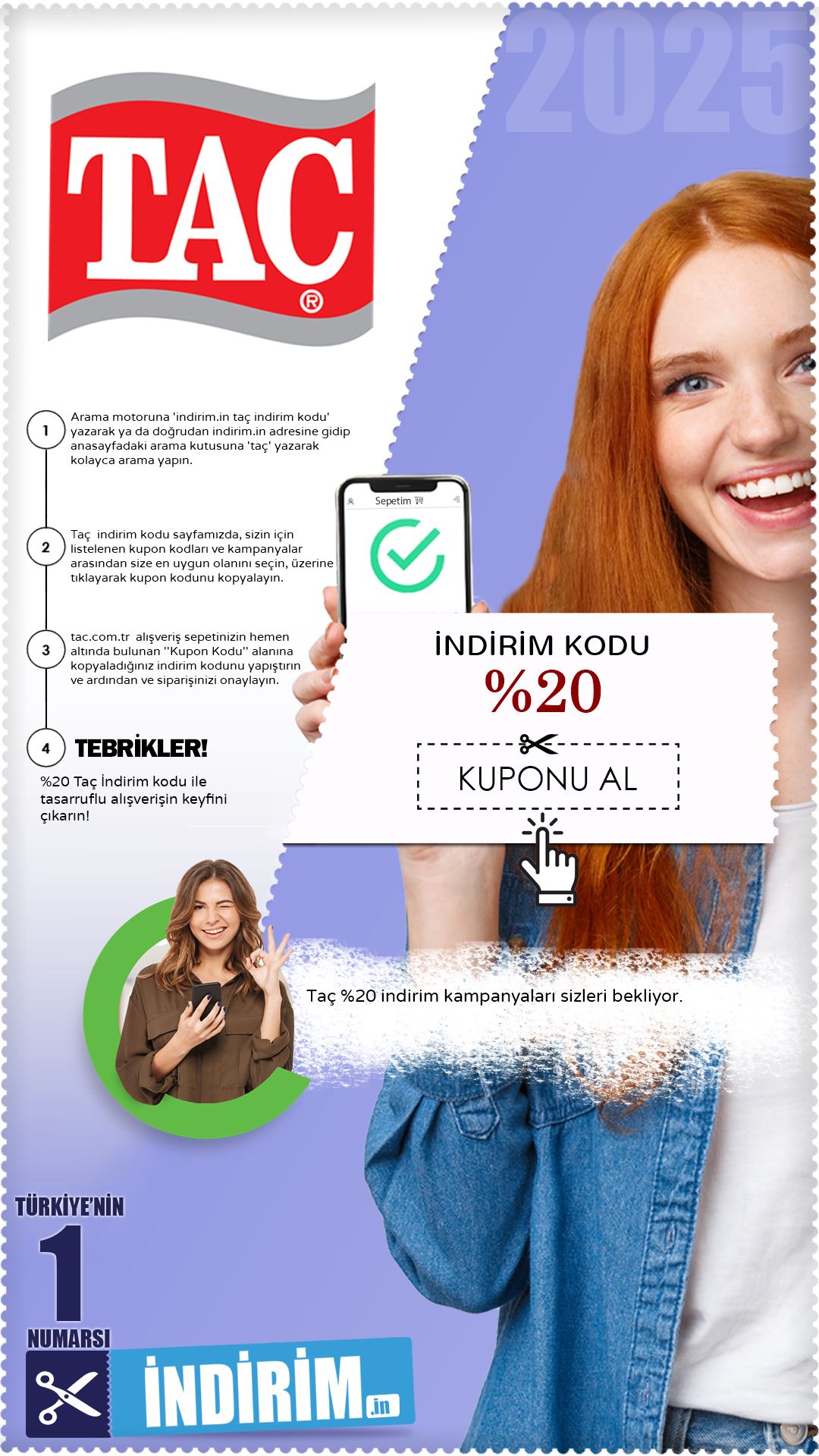 Taç %20 İndirim Kampanyası