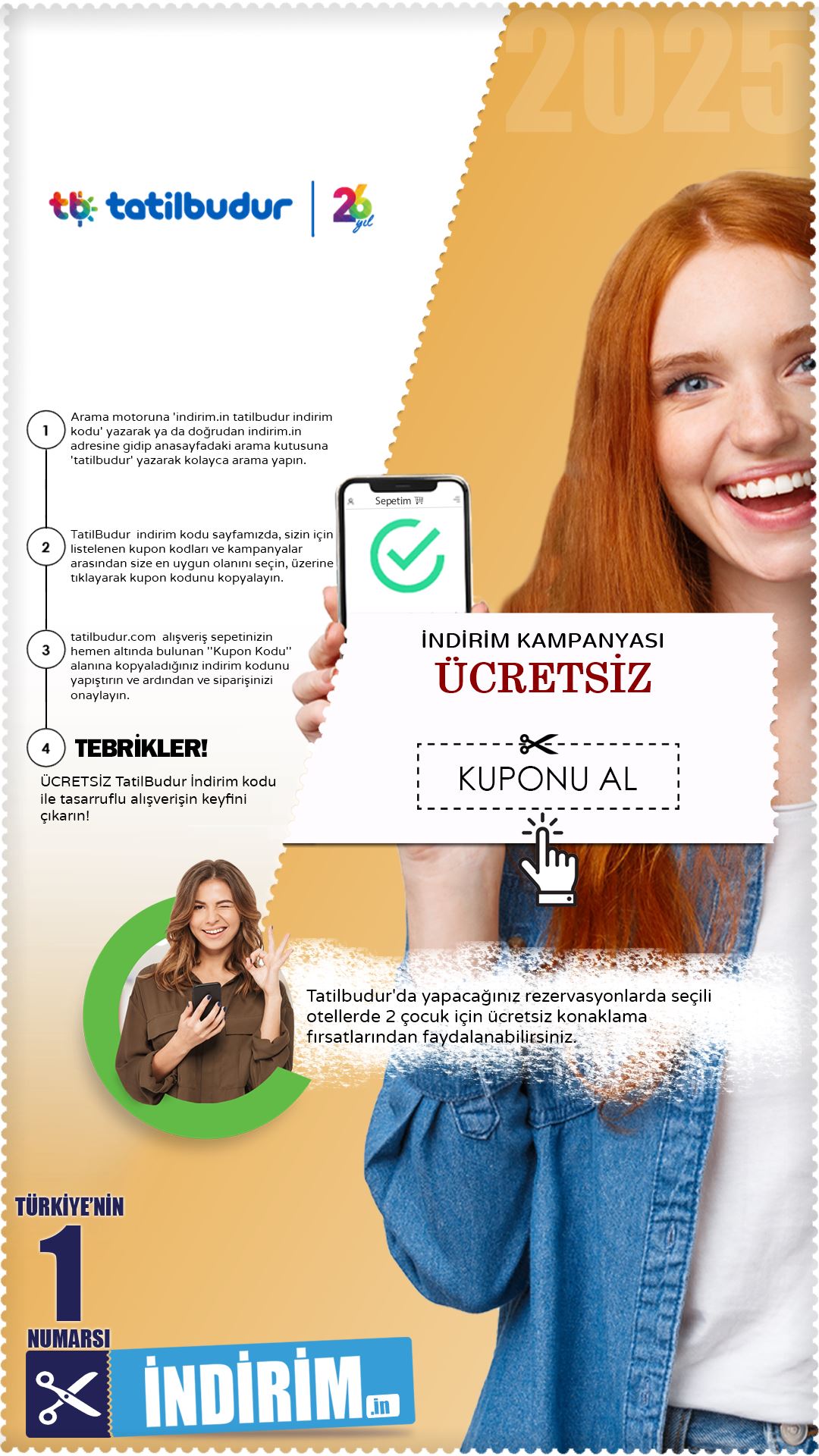 Tatilbudur 2 Çocuk Ücretsiz Konaklama Avantajı