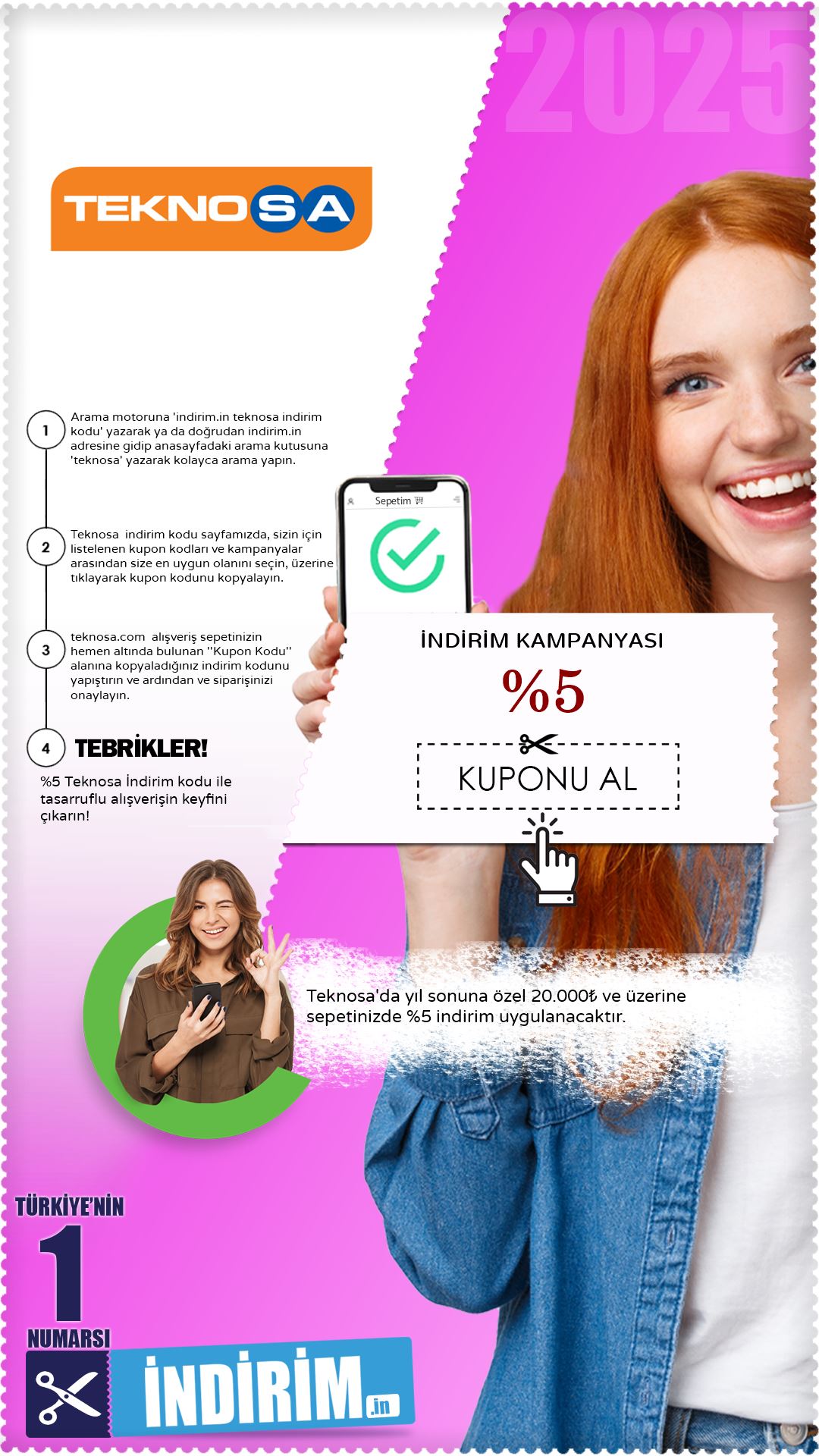 Teknosa %5 İndirim Fırsatı