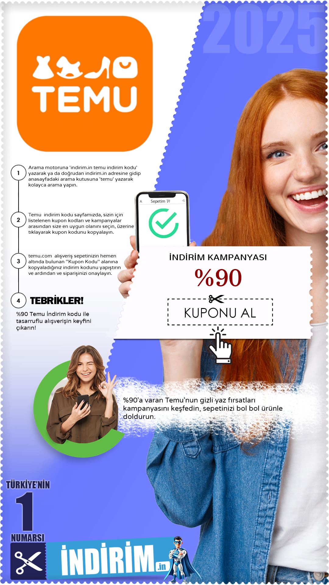 Temu yaz fırsatları : %90 indirim